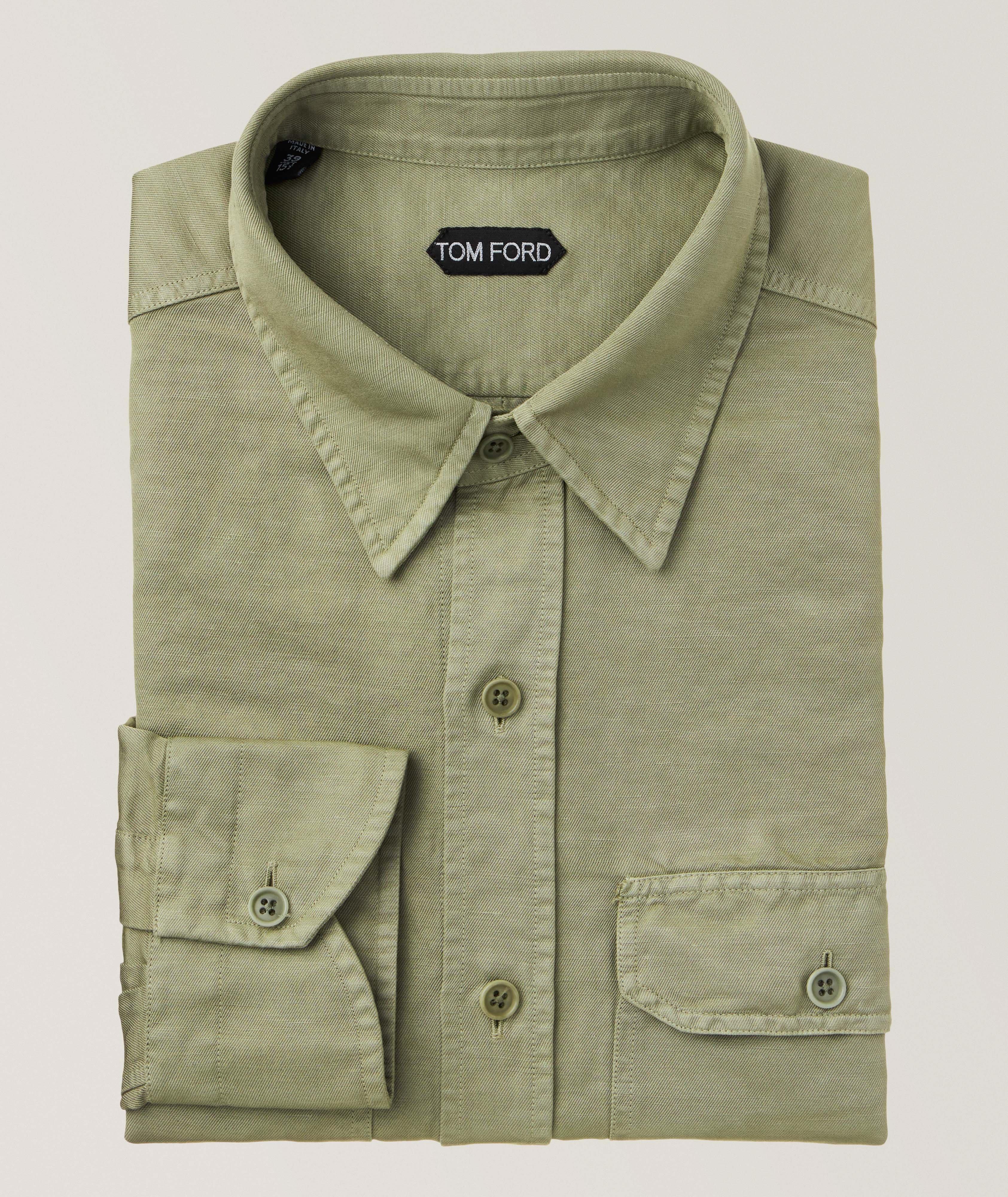 Cotton-Linen Gabardine Leisure Shirt image 0