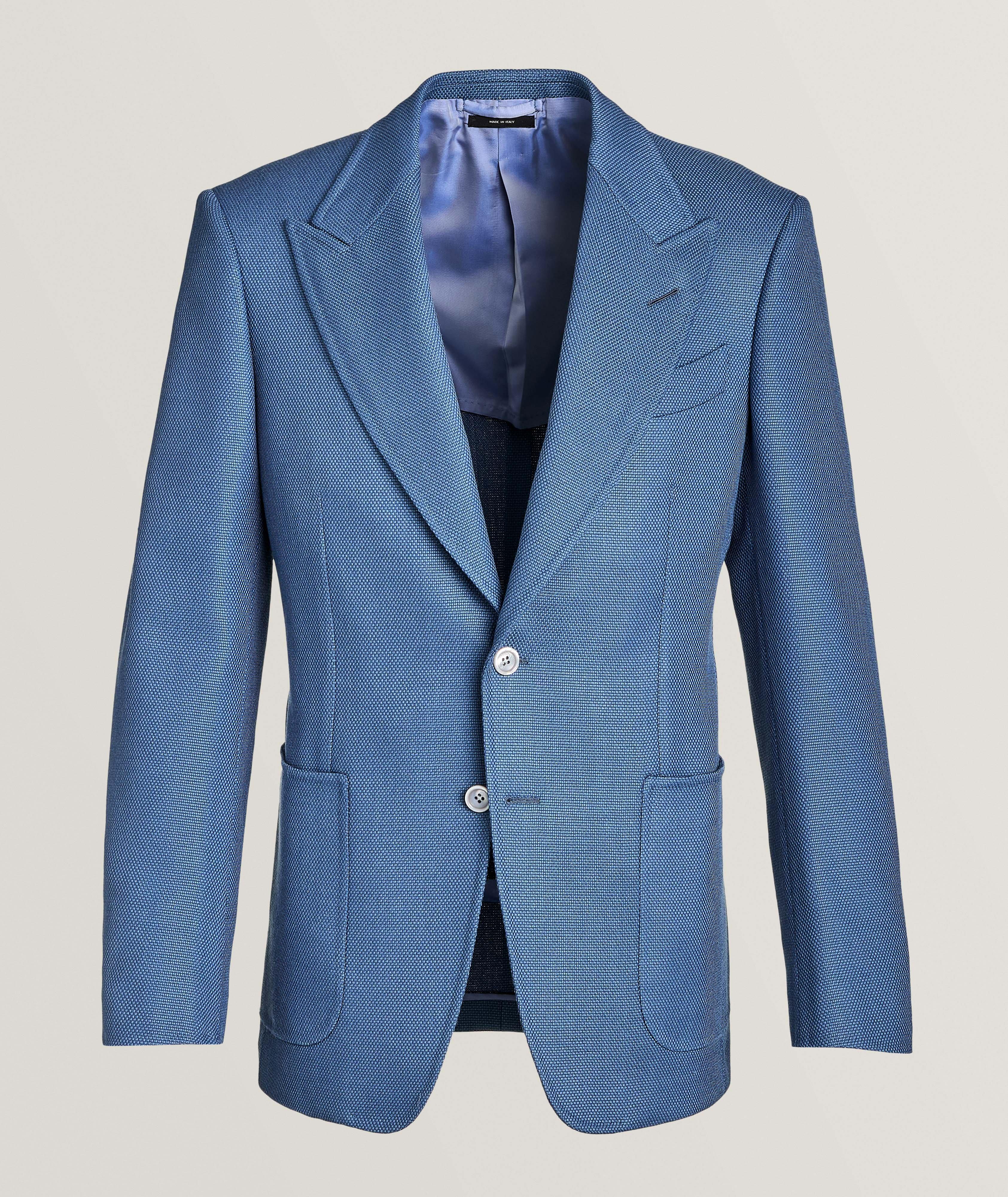 Shelton Textured Wool, Mohair & Silk Sport Jacket
