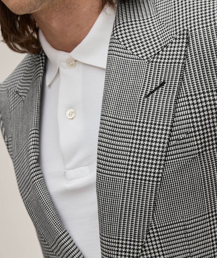 Atticus Prince Of Wales Wool, Silk & Linen Sport Jacket image 3