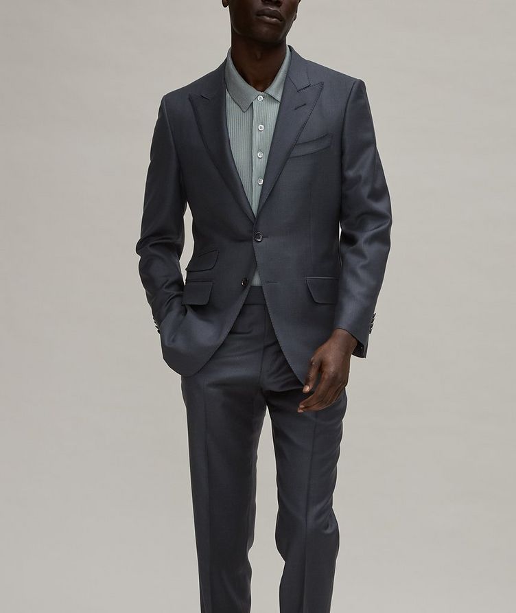 O'Connor Micropatterned Wool Suit image 1