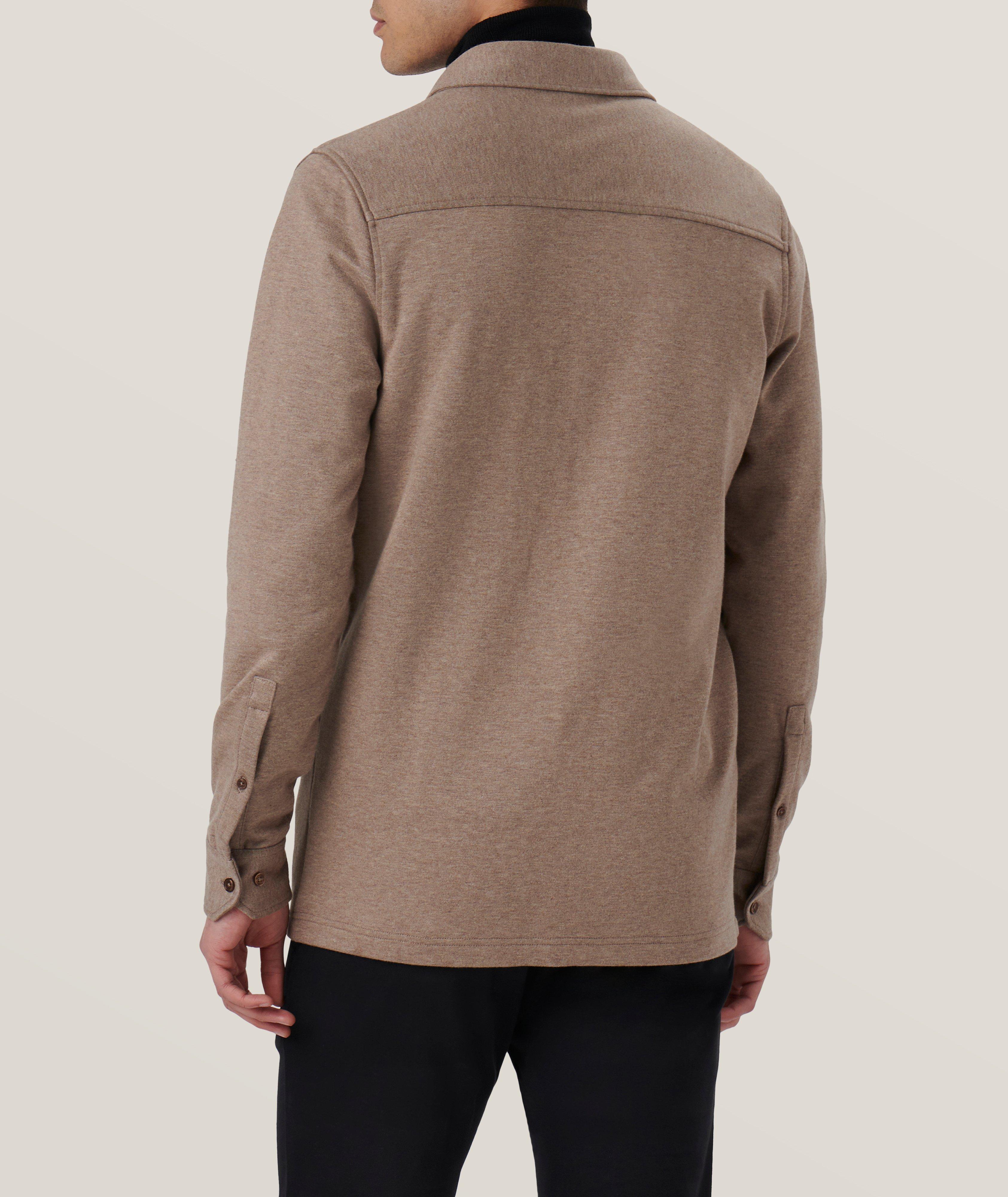 Knit Cotton-Blend Overshirt image 4
