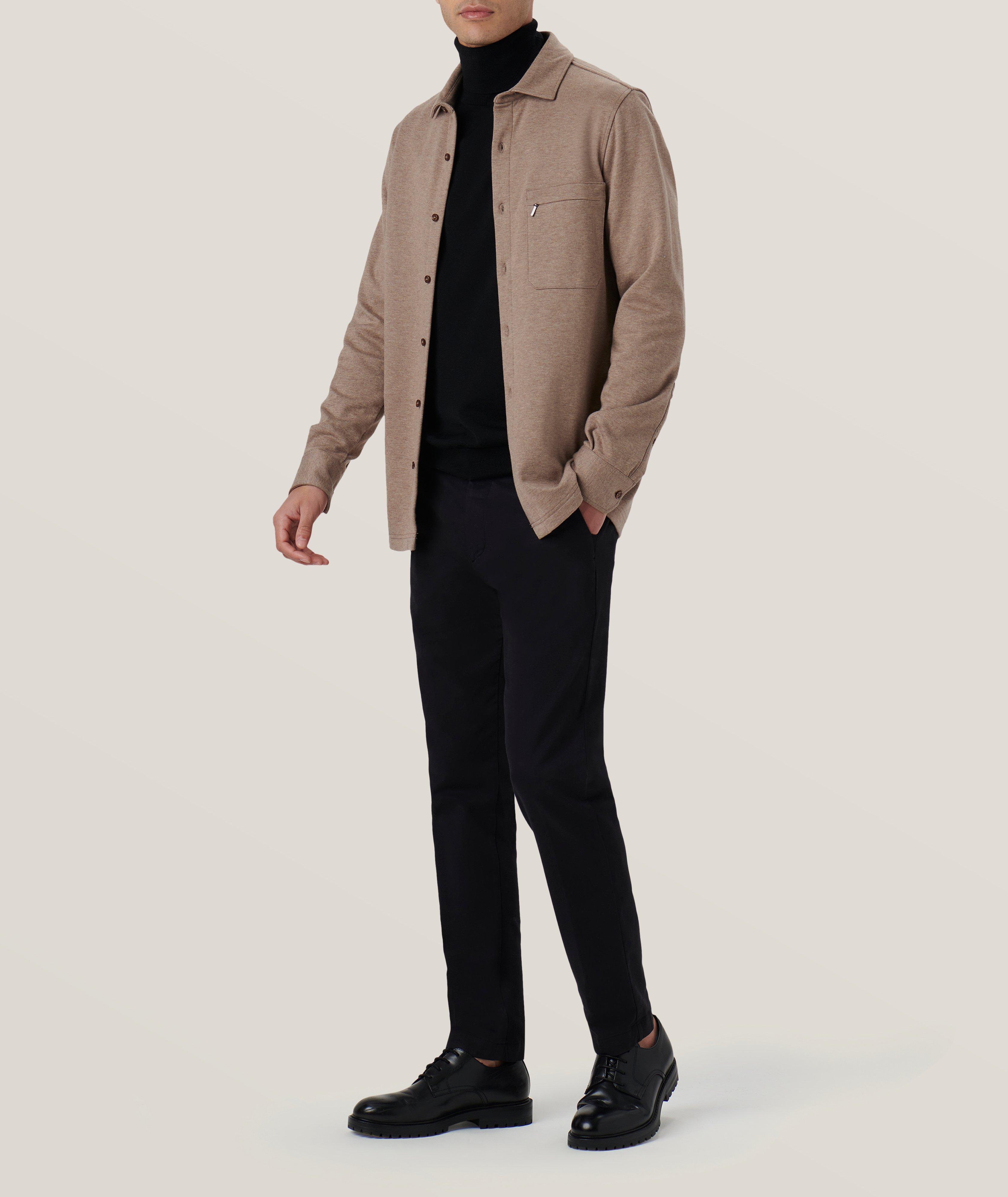 Knit Cotton-Blend Overshirt image 5