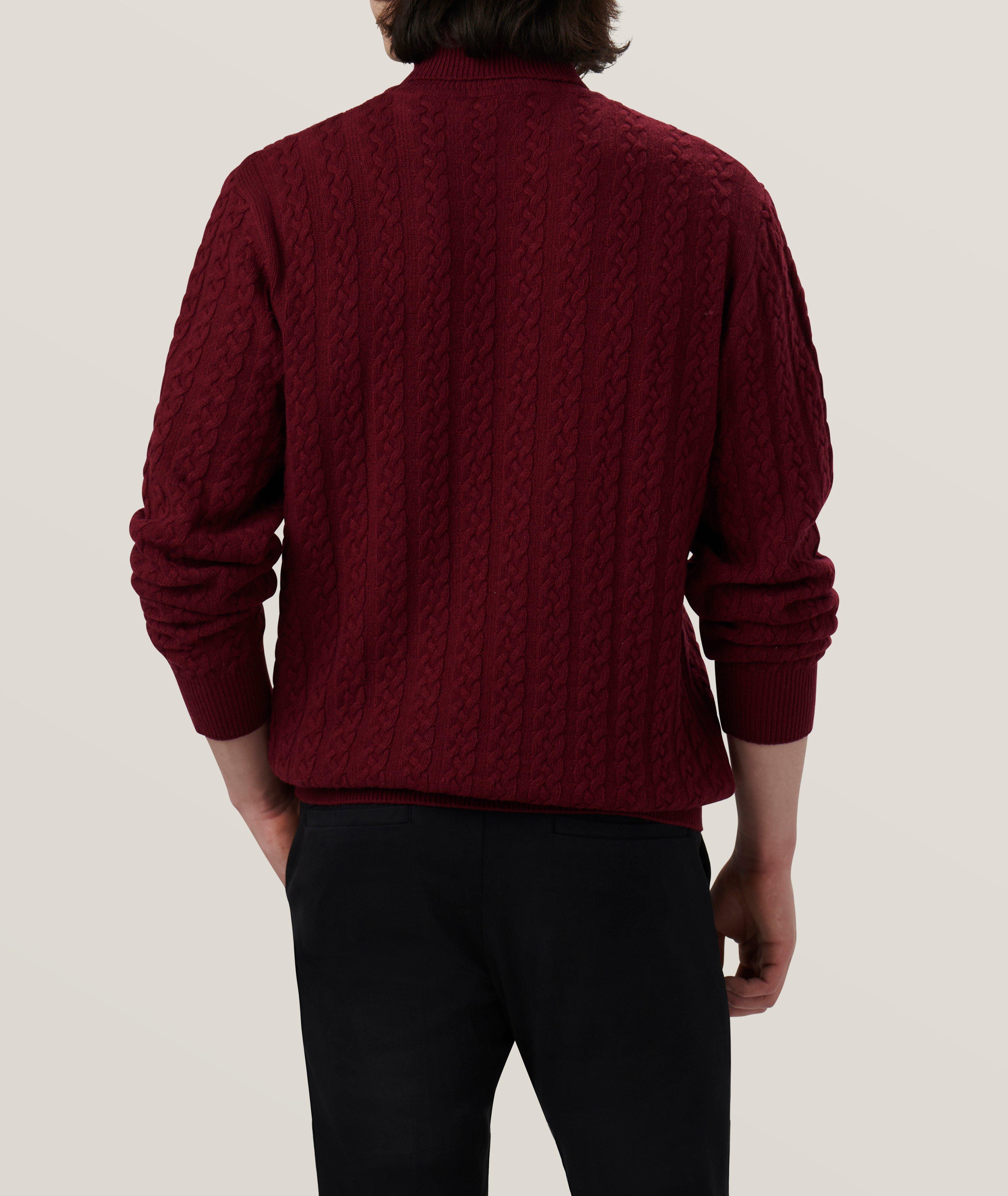Cable Stitch Merino Wool-Blend Turtleneck  image 4