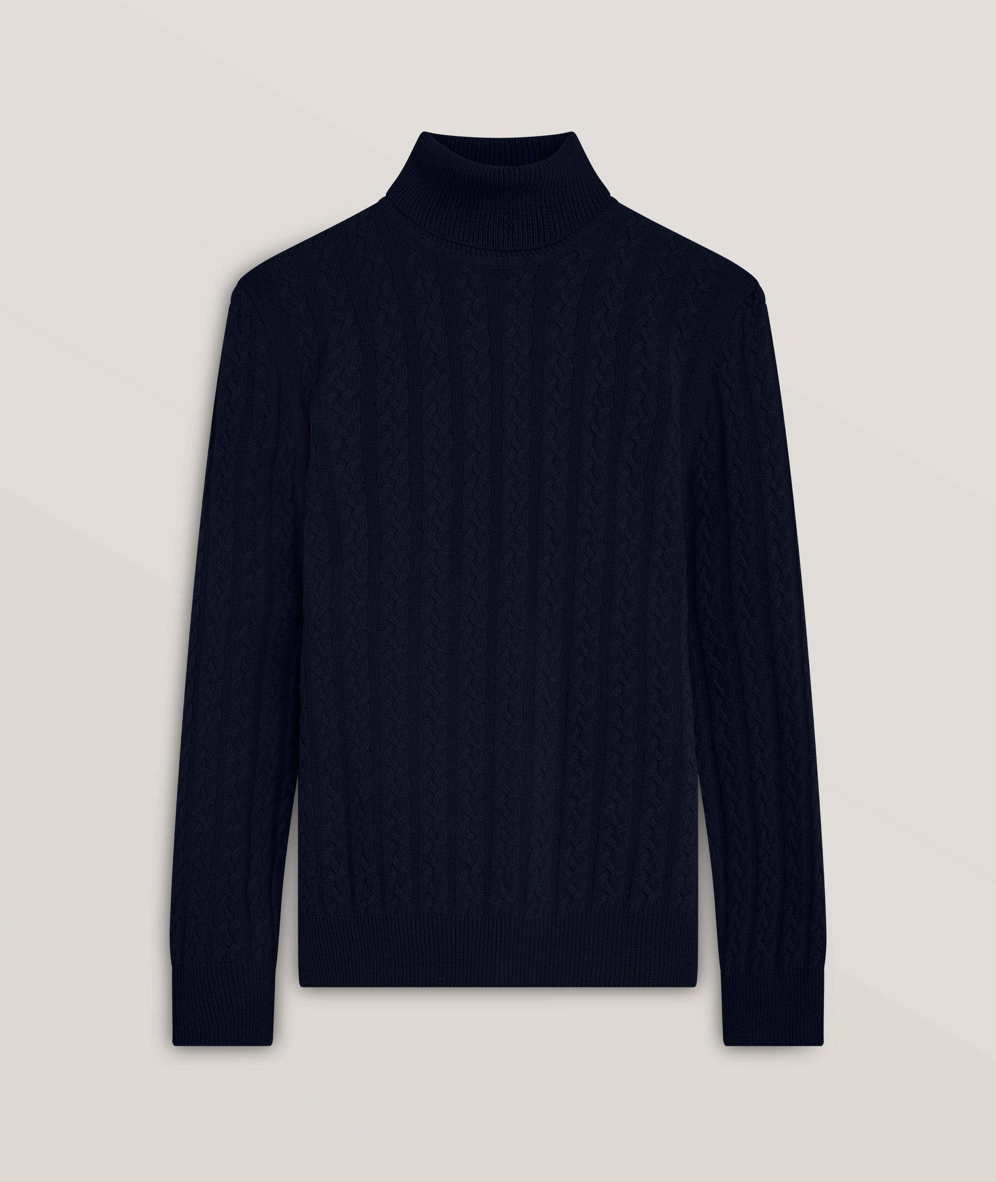 Pull en mélange de laine mérinos à col roulé image 0