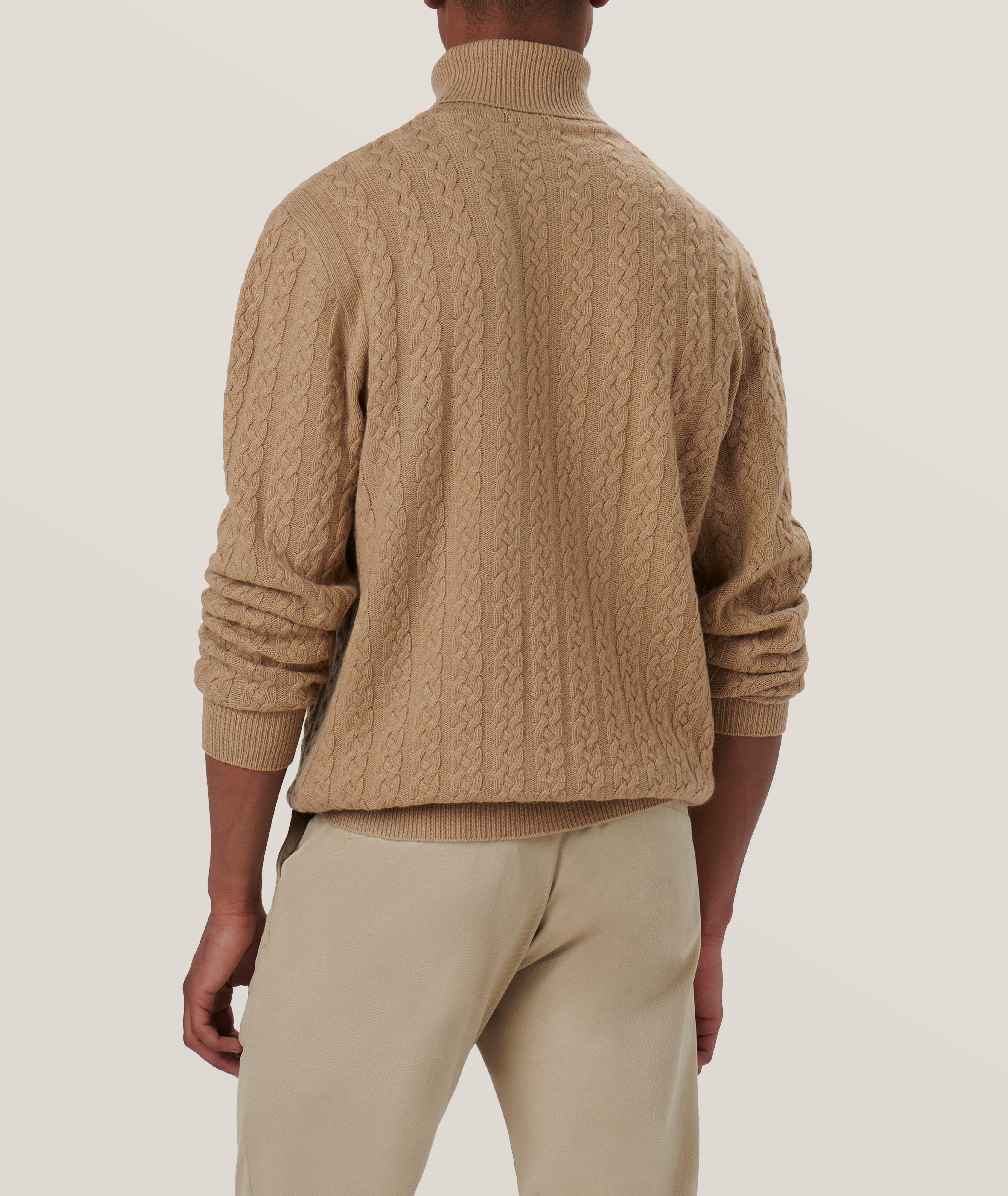 Cable Stitch Merino Wool-Blend Turtleneck  image 4