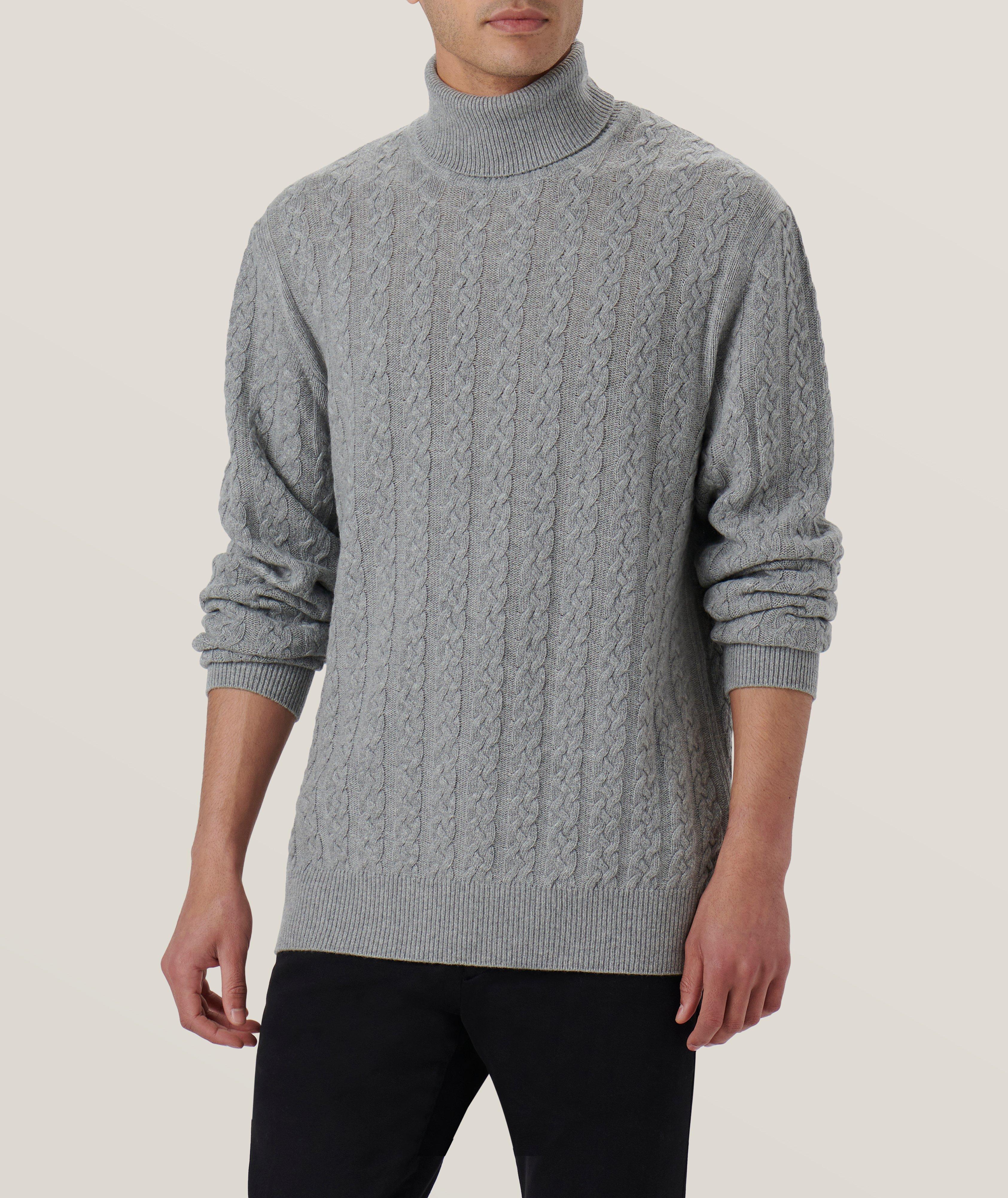 Cable Stitch Merino Wool-Blend Turtleneck  image 2