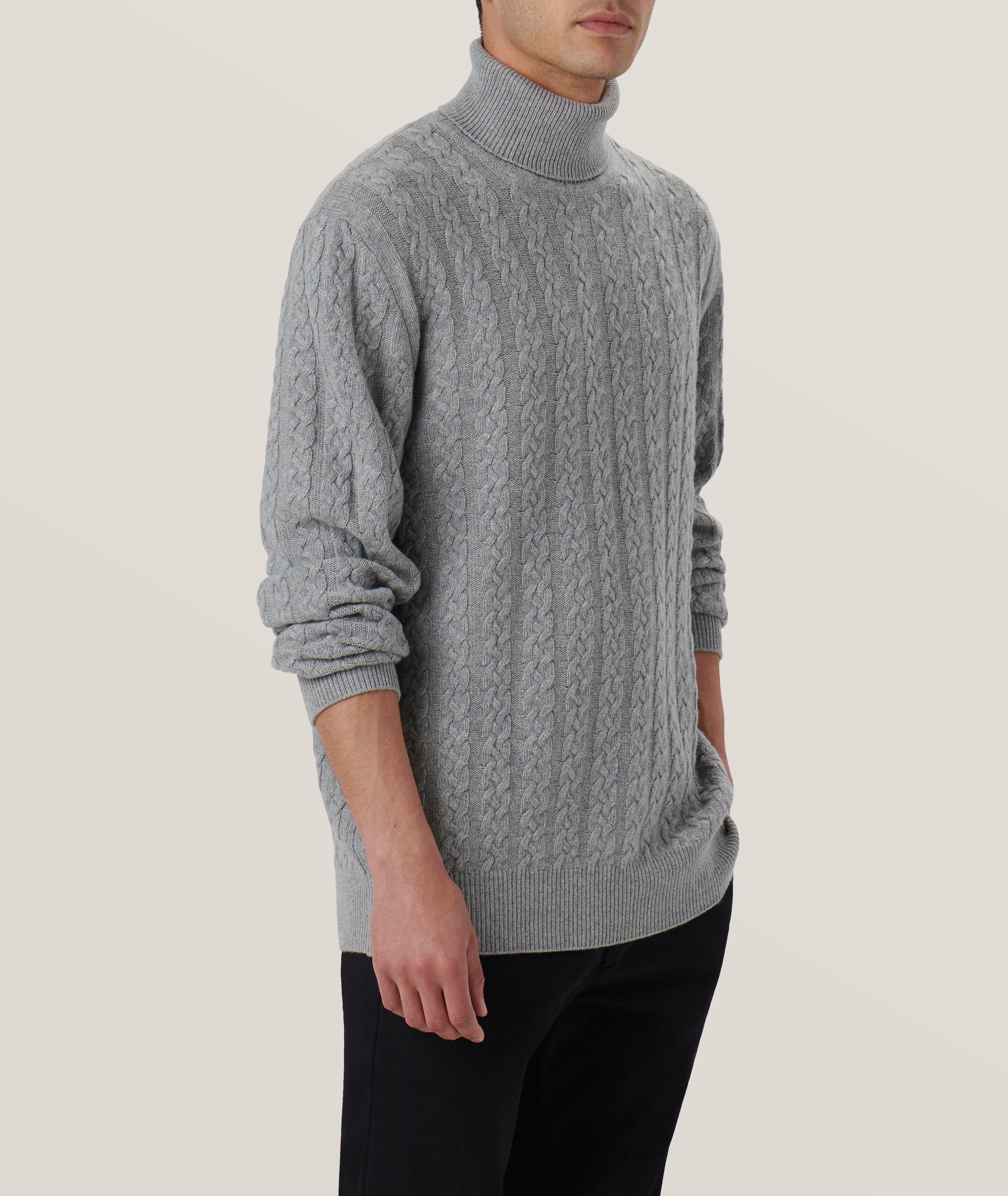 Cable Stitch Merino Wool-Blend Turtleneck  image 3