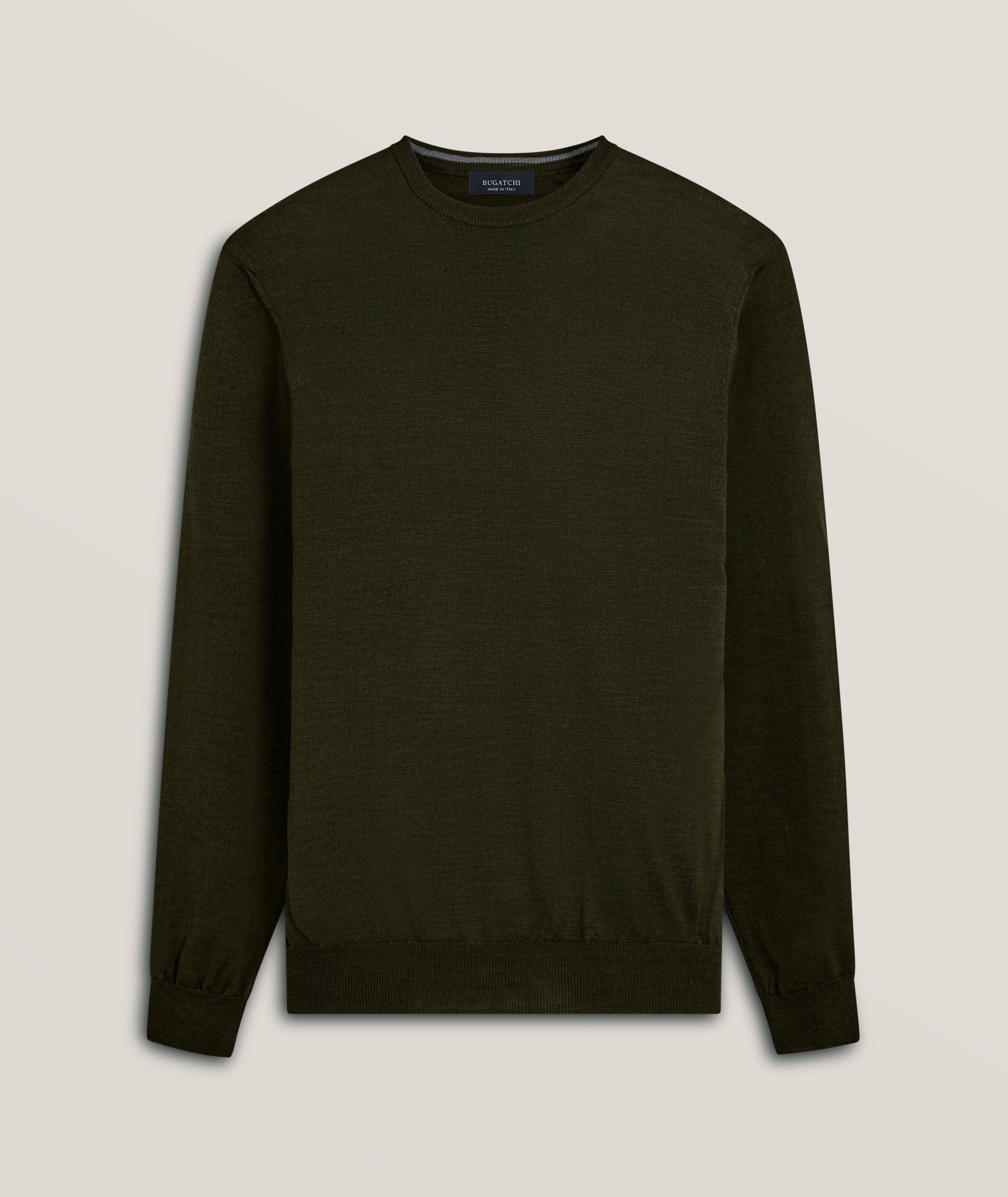 Bugatchi Super Merino Wool Crewneck Sweater, Sweaters & Knits