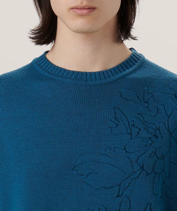 Floral Embroidered Merino Wool Sweater image 1