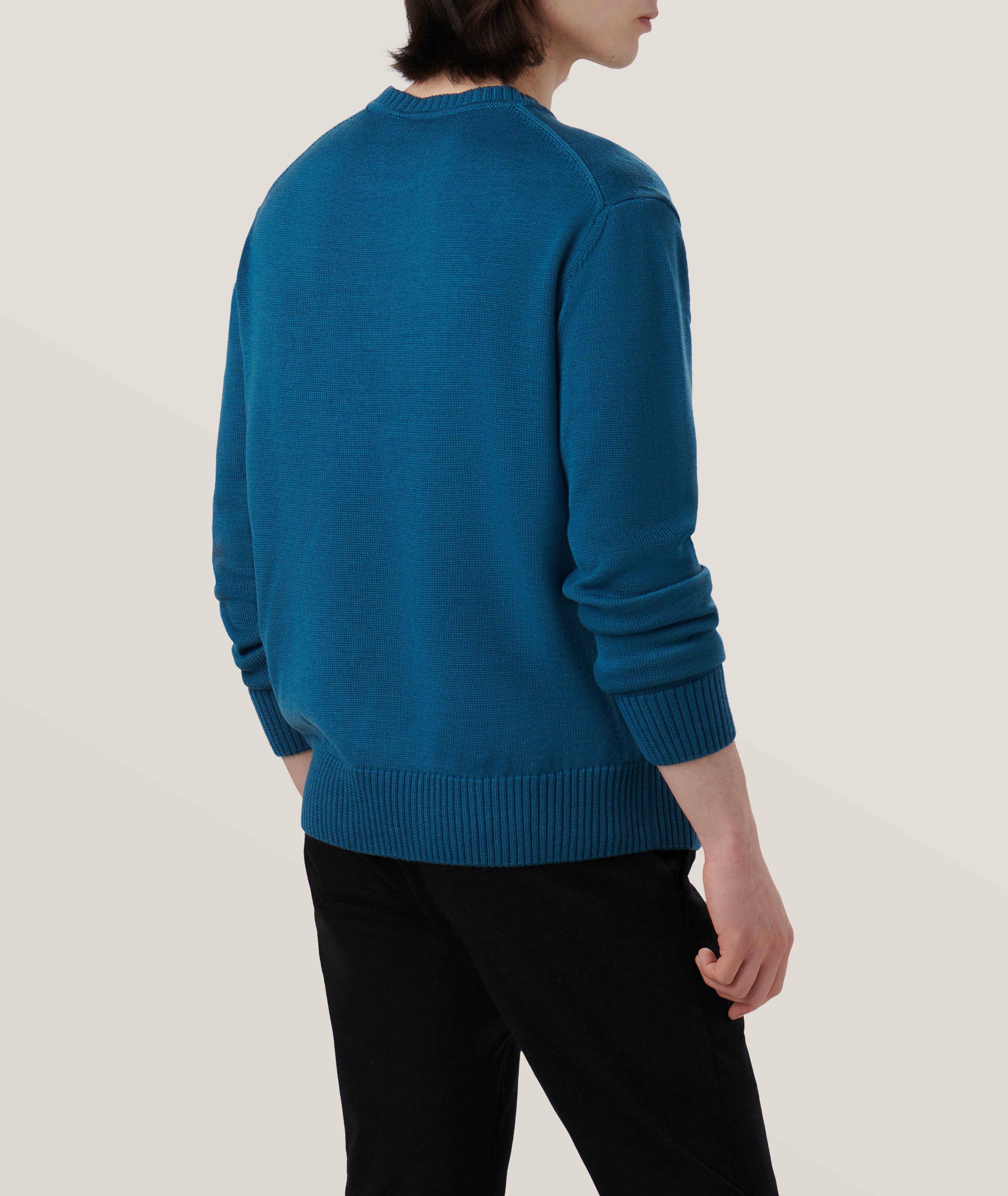 Floral Embroidered Merino Wool Sweater image 4