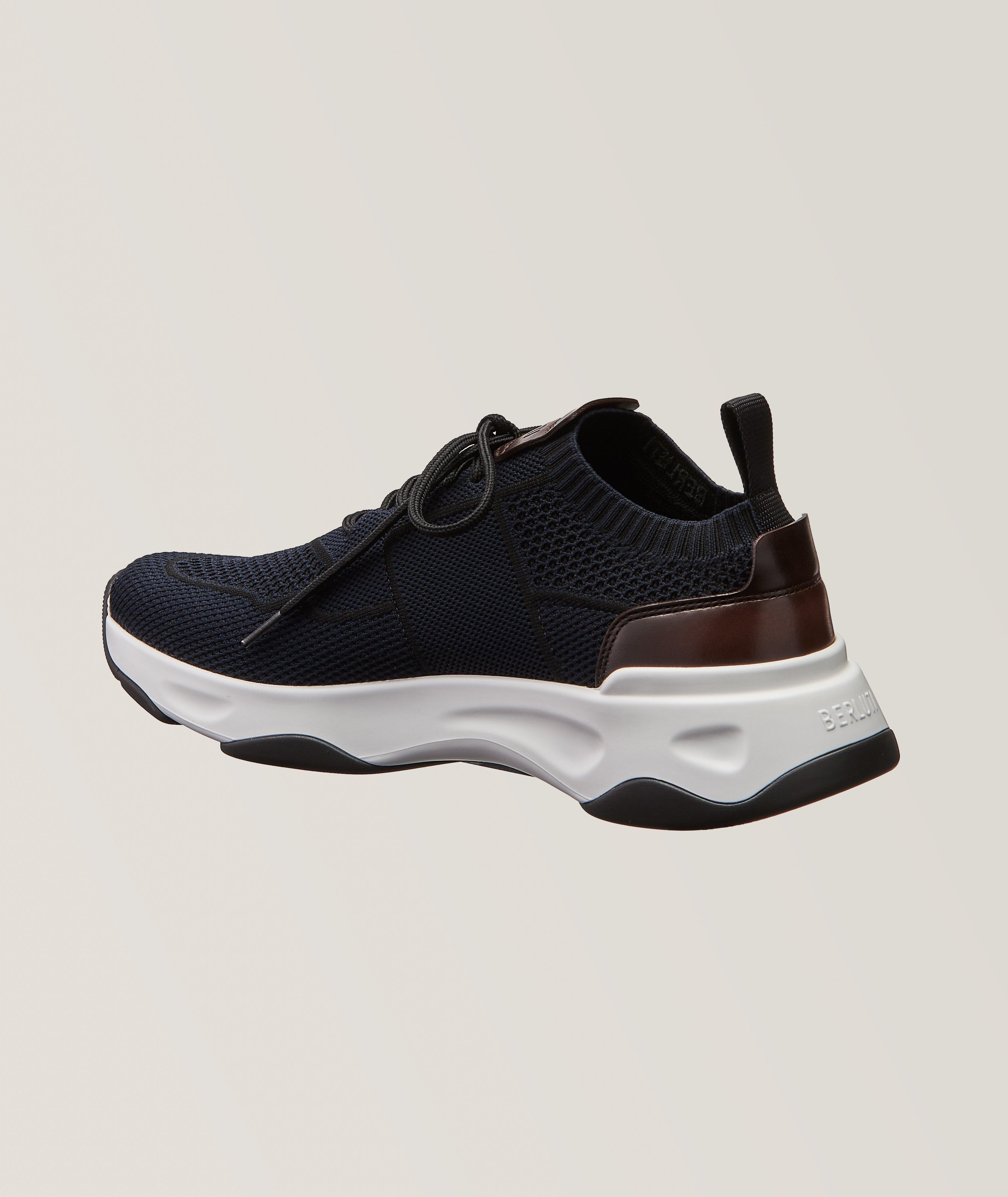 Shadow Knit & Leather Sneakers image 1