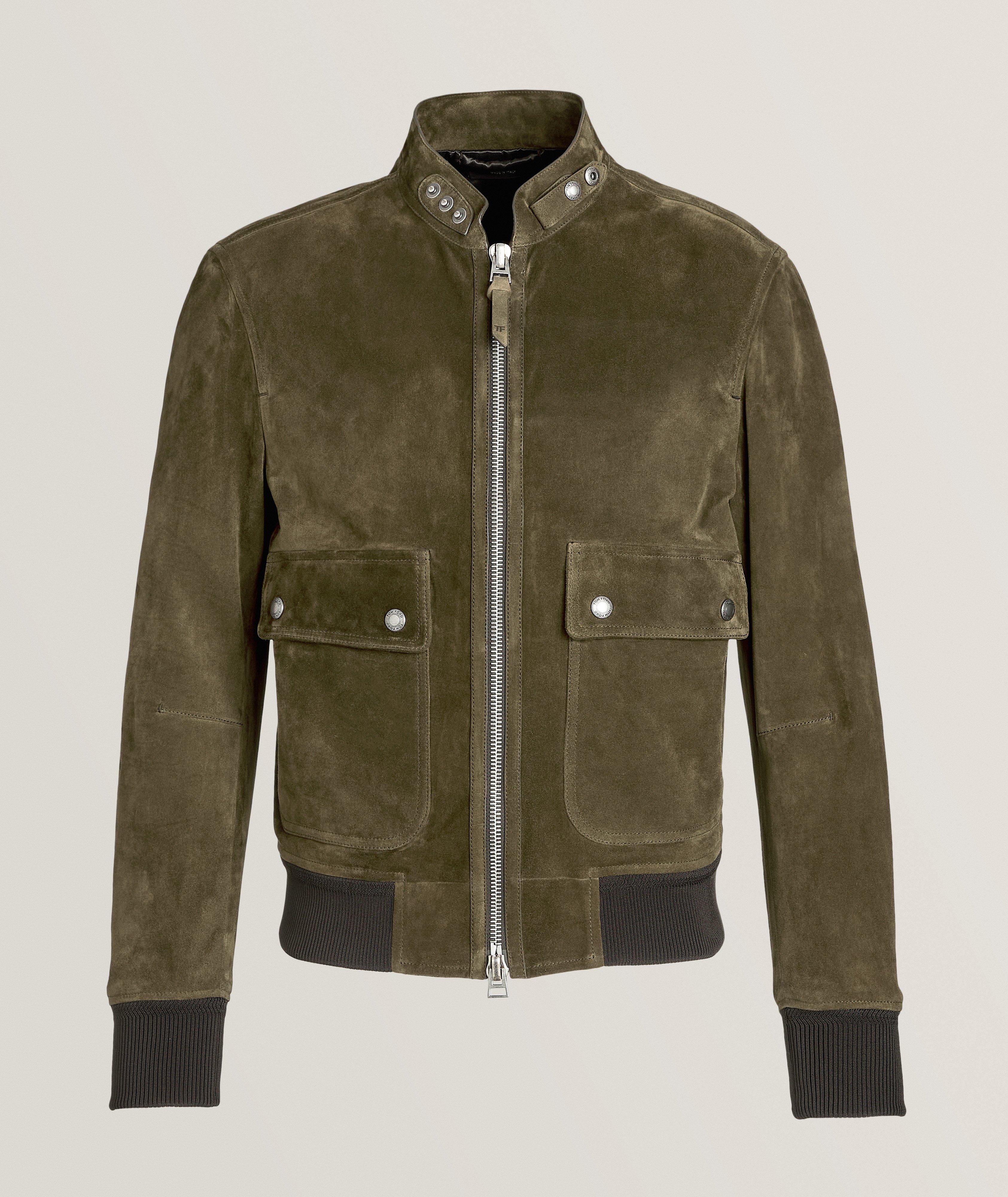 Suede Pilot Bomber image 0