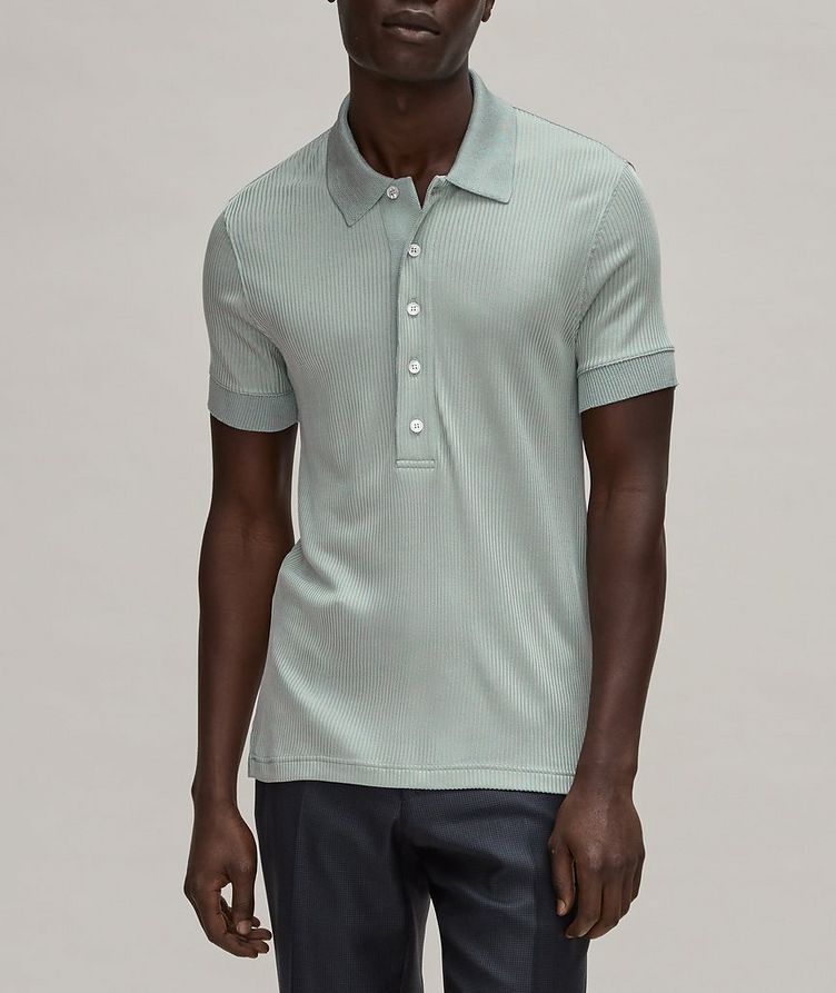 Luster Ribbed Polo  image 1