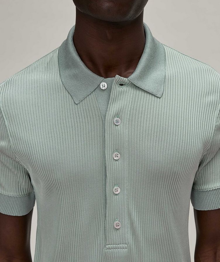 Luster Ribbed Polo  image 3