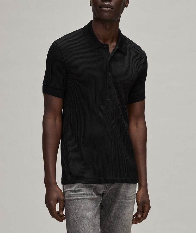 Luster Ribbed Polo  image 1