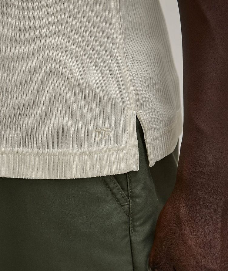Polo en tricot côtelé image 4
