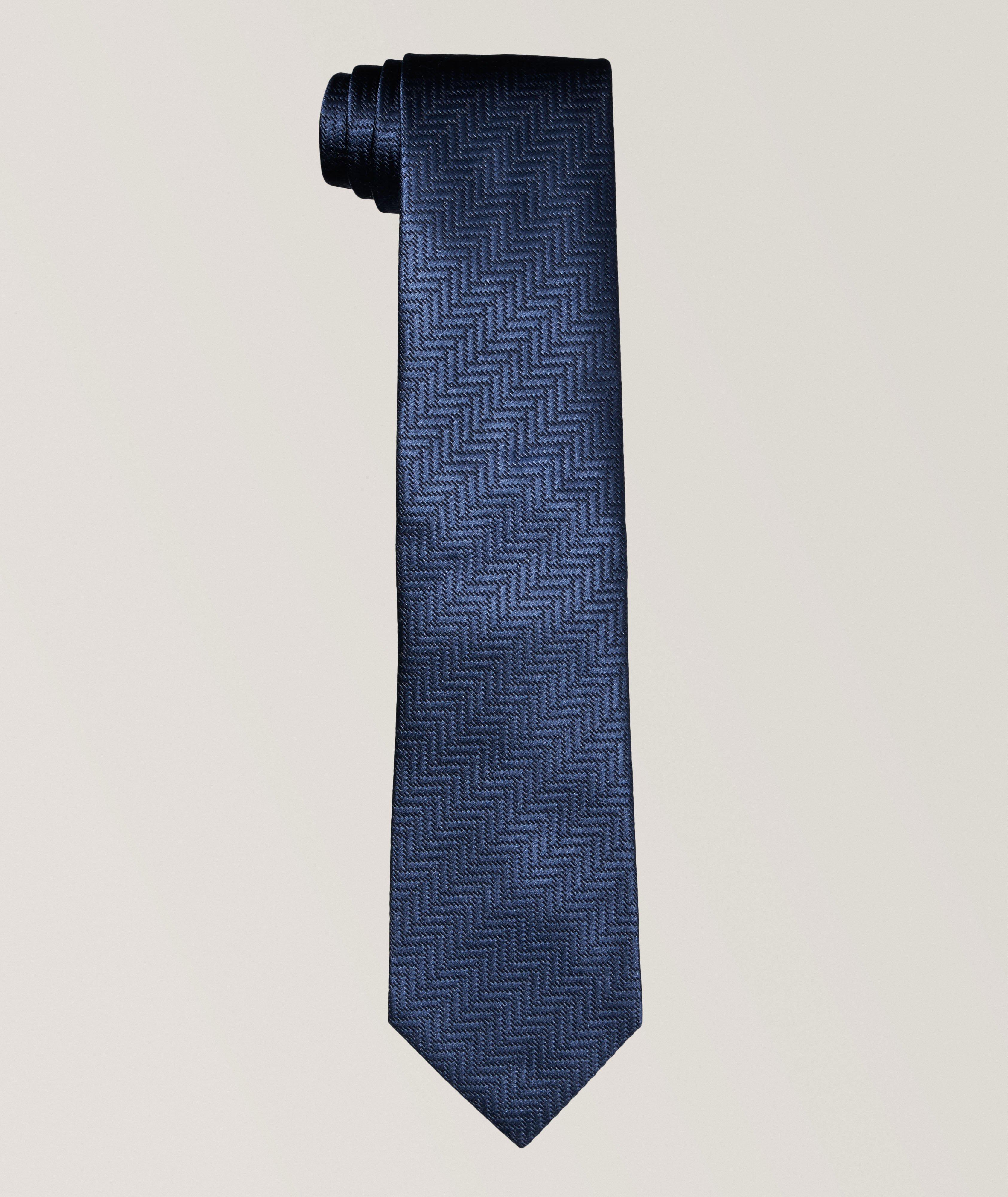 Herringbone Silk Tie  image 0