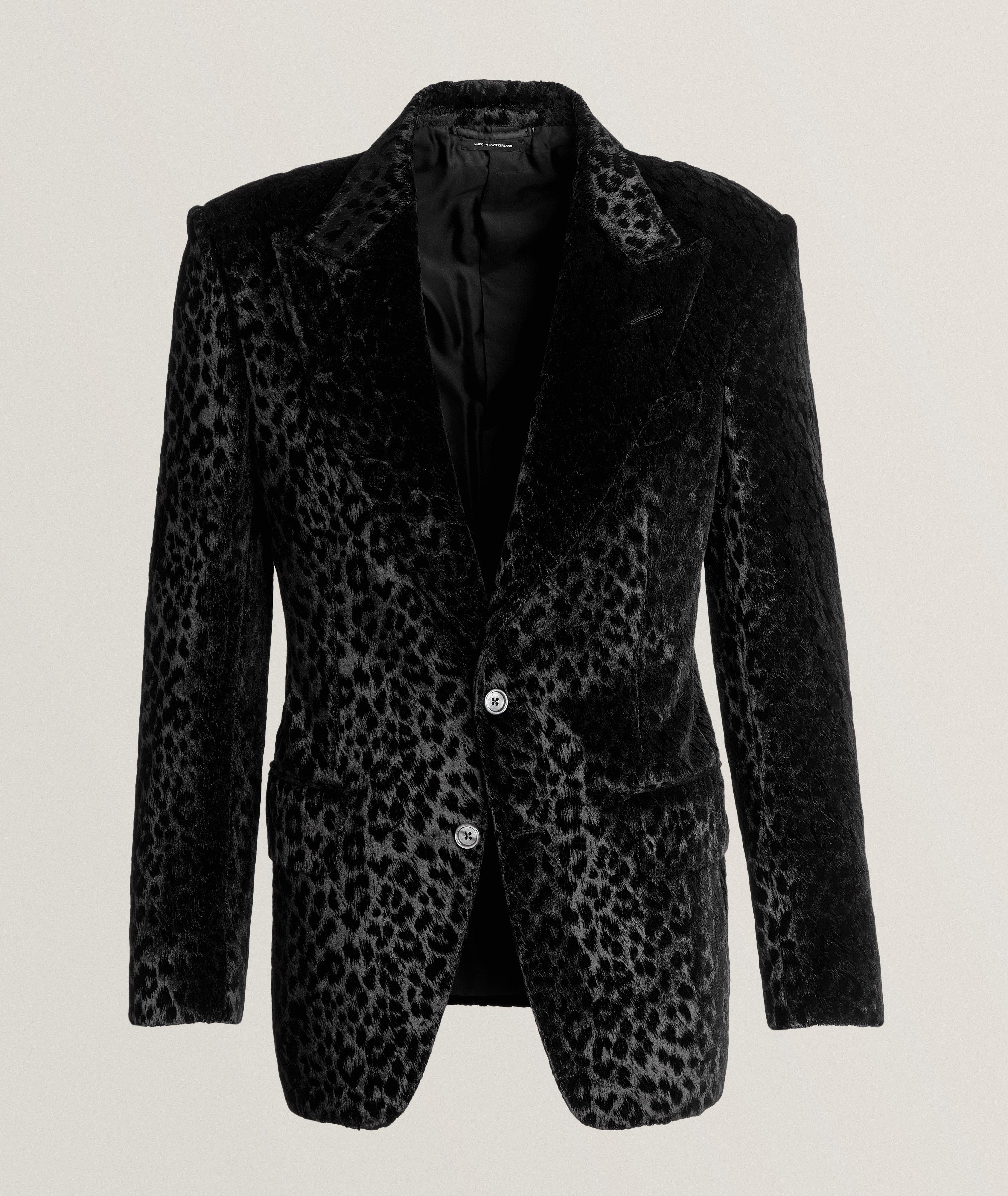 TOM FORD Atticus Velvet Leopard Tuxedo Jacket Tuxedos Harry Rosen