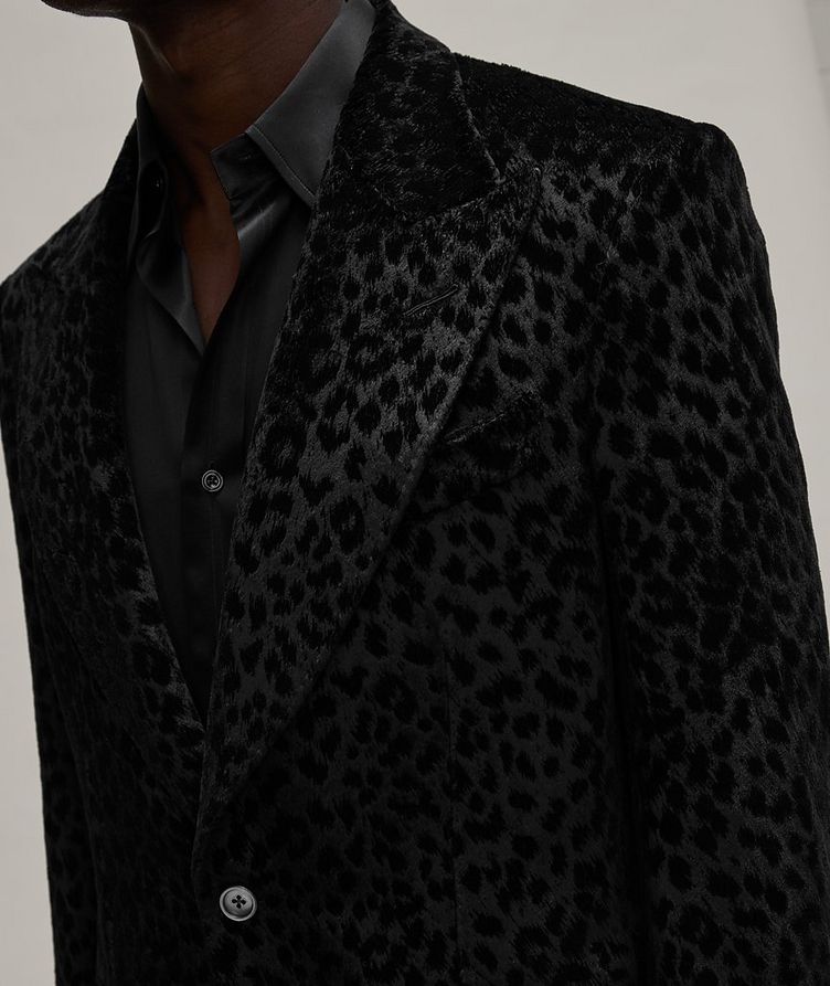 Atticus Velvet Leopard Tuxedo Jacket  image 3