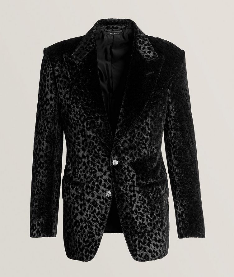 Atticus Velvet Leopard Tuxedo Jacket  image 0