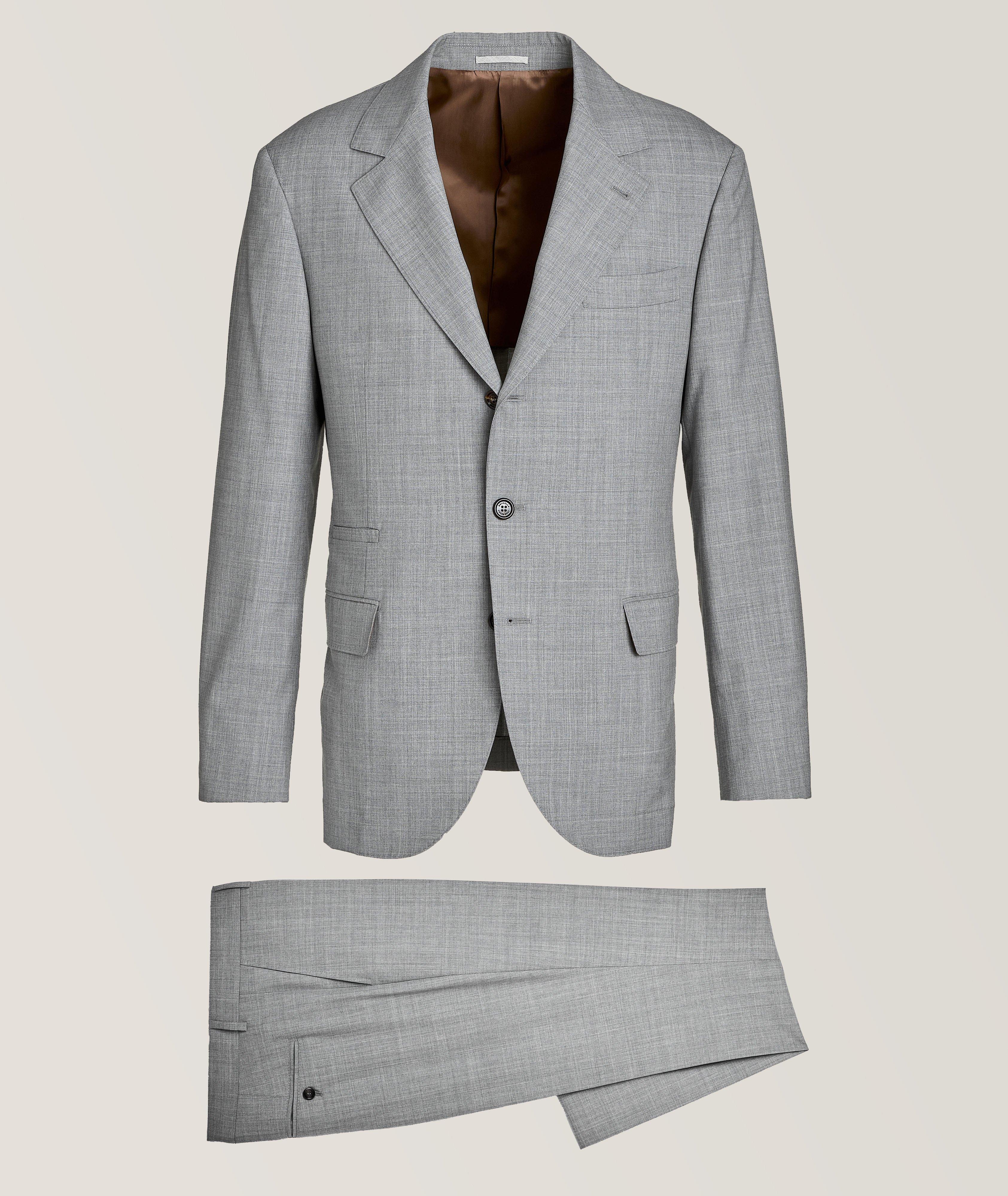 Mélange Light Virgin Wool Suit