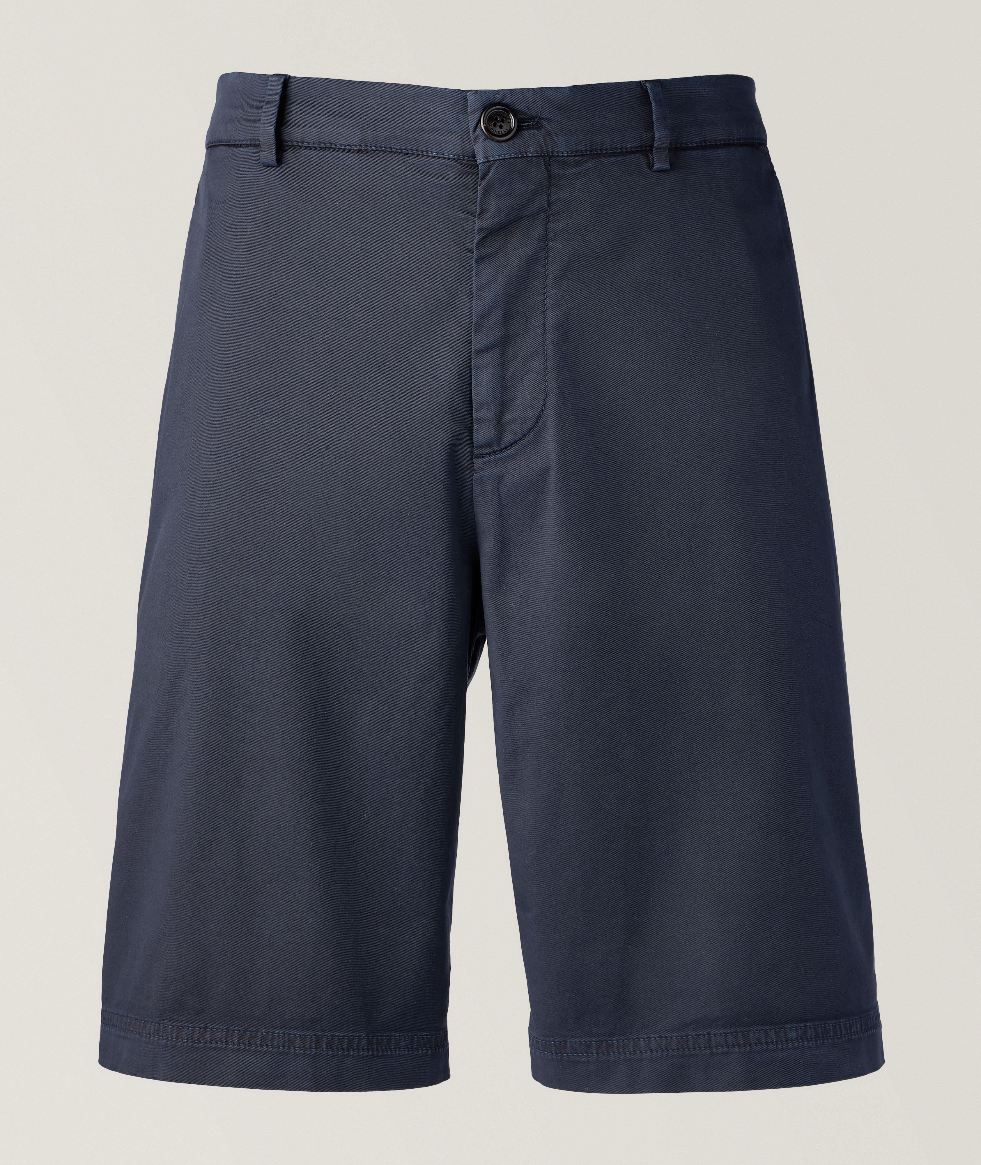 Stretch-Cotton Bermuda Shorts