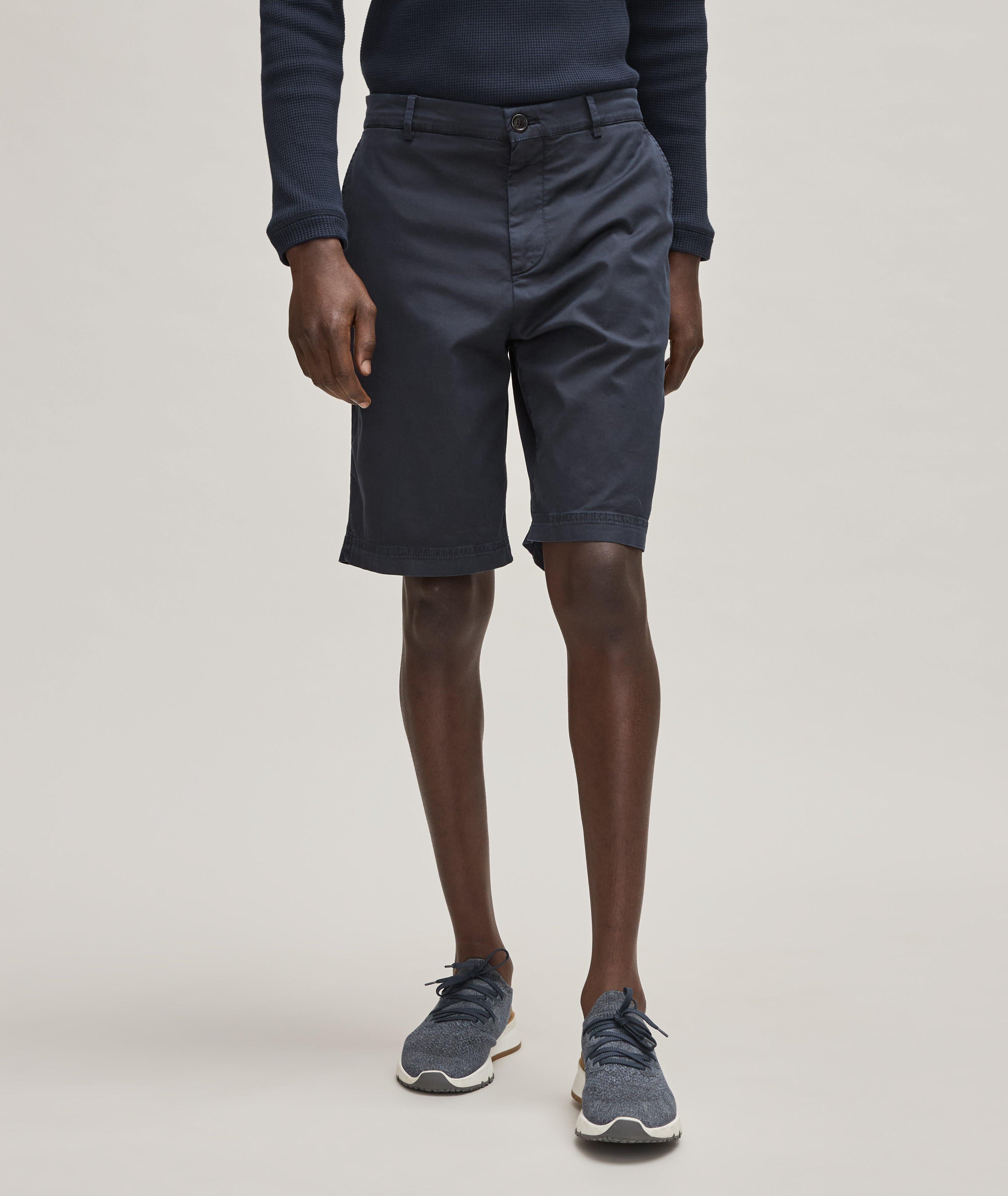 Stretch-Cotton Bermuda Shorts image 1