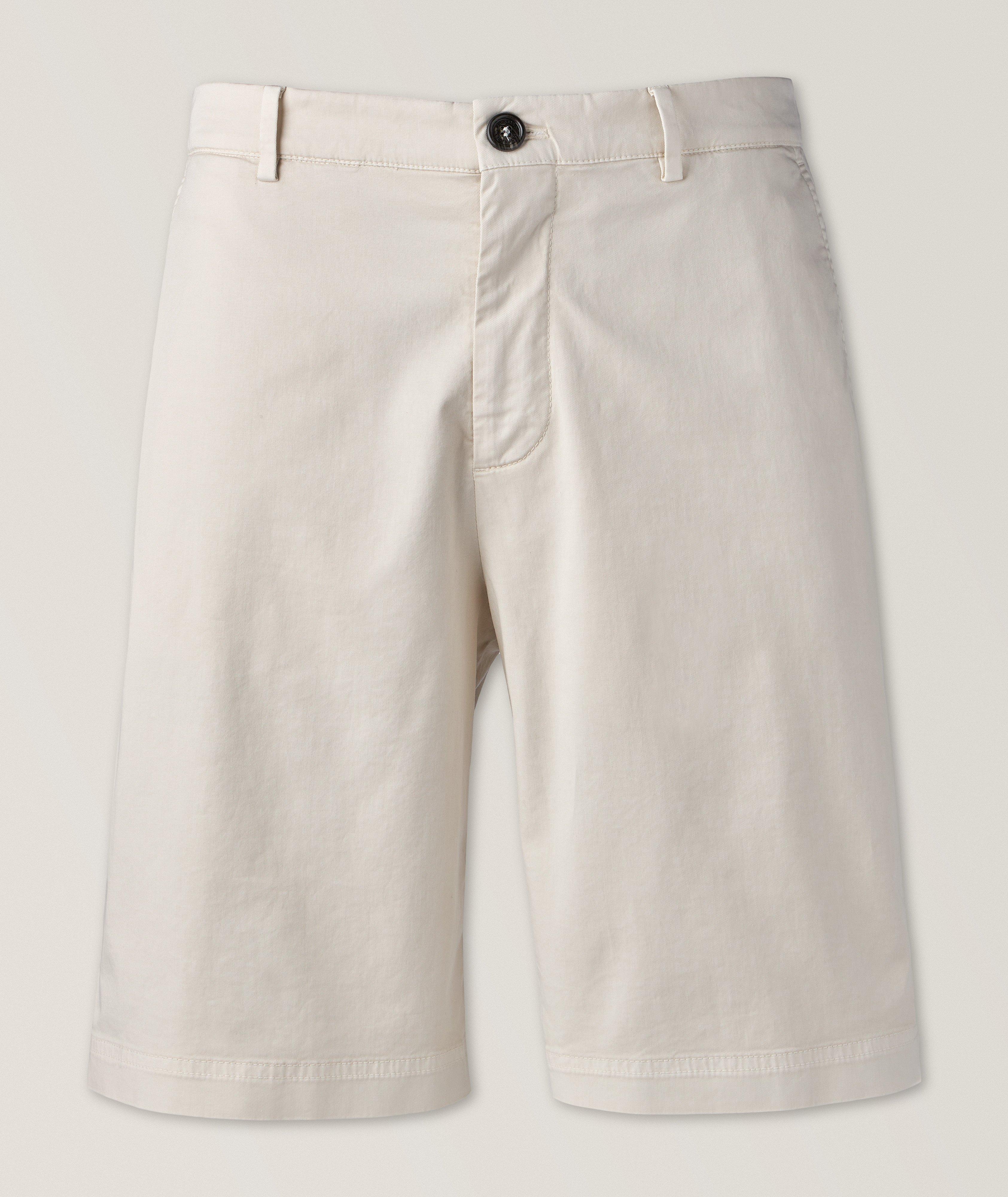 Stretch-Cotton Bermuda Shorts