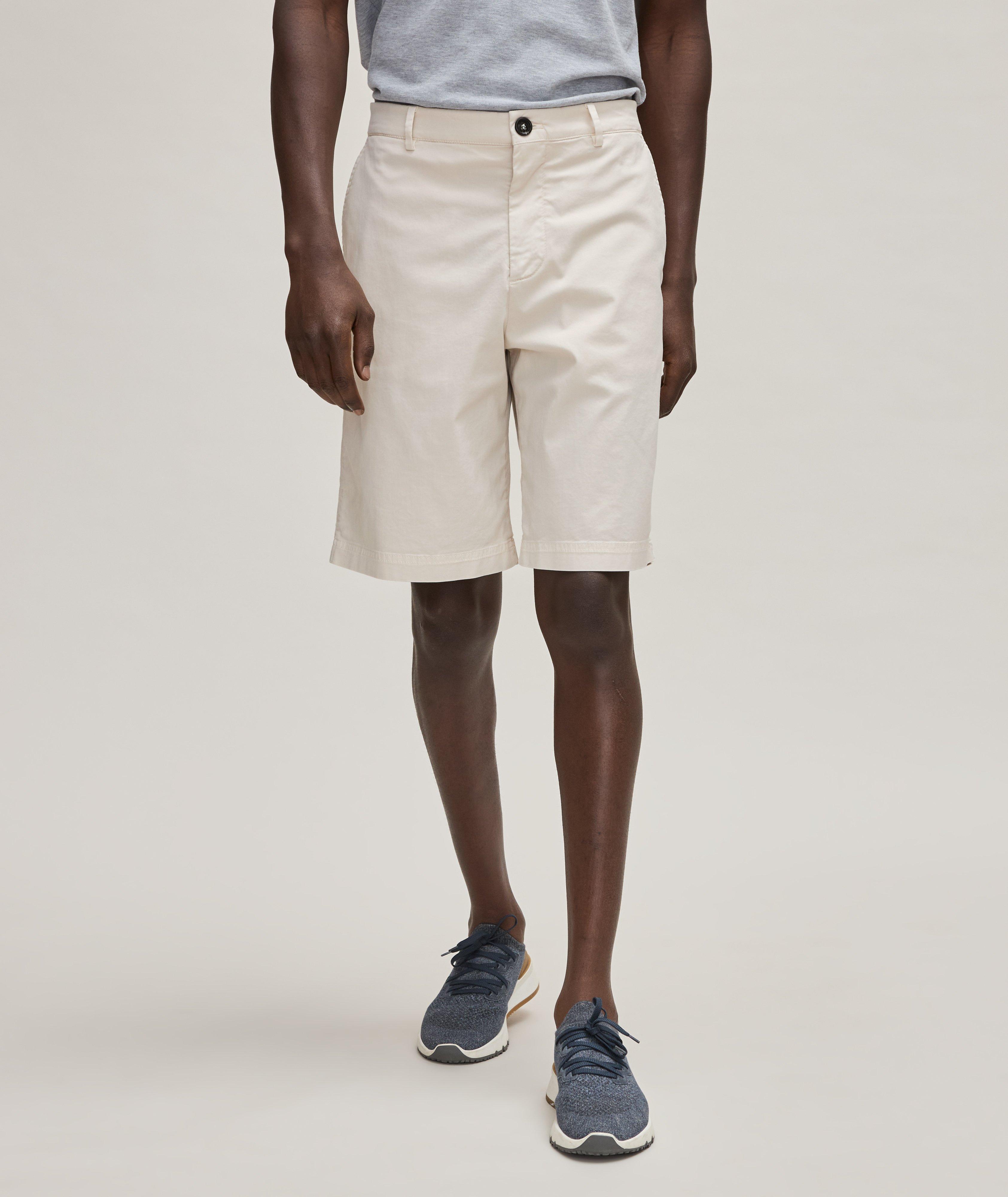 Stretch-Cotton Bermuda Shorts