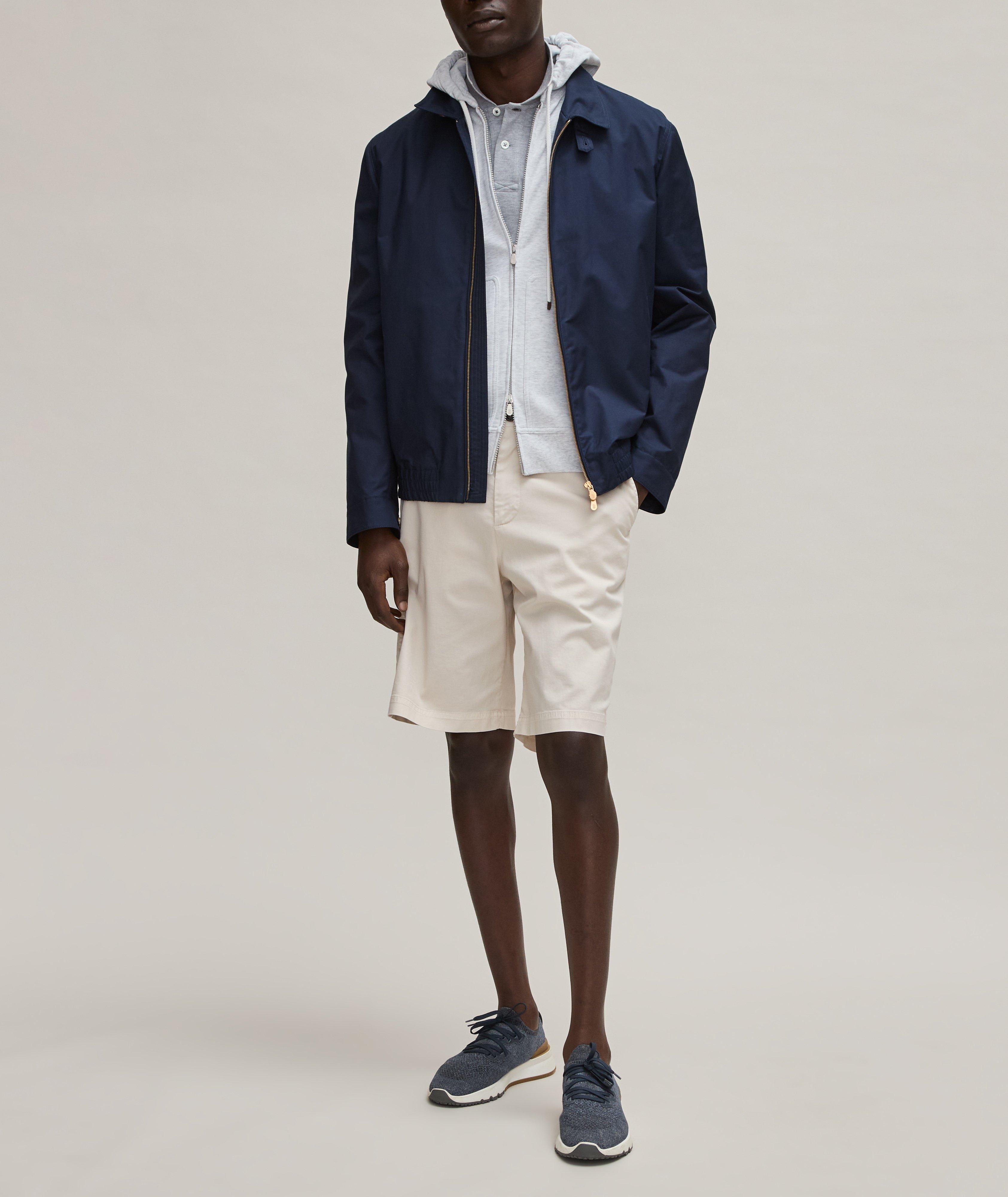 Stretch-Cotton Bermuda Shorts