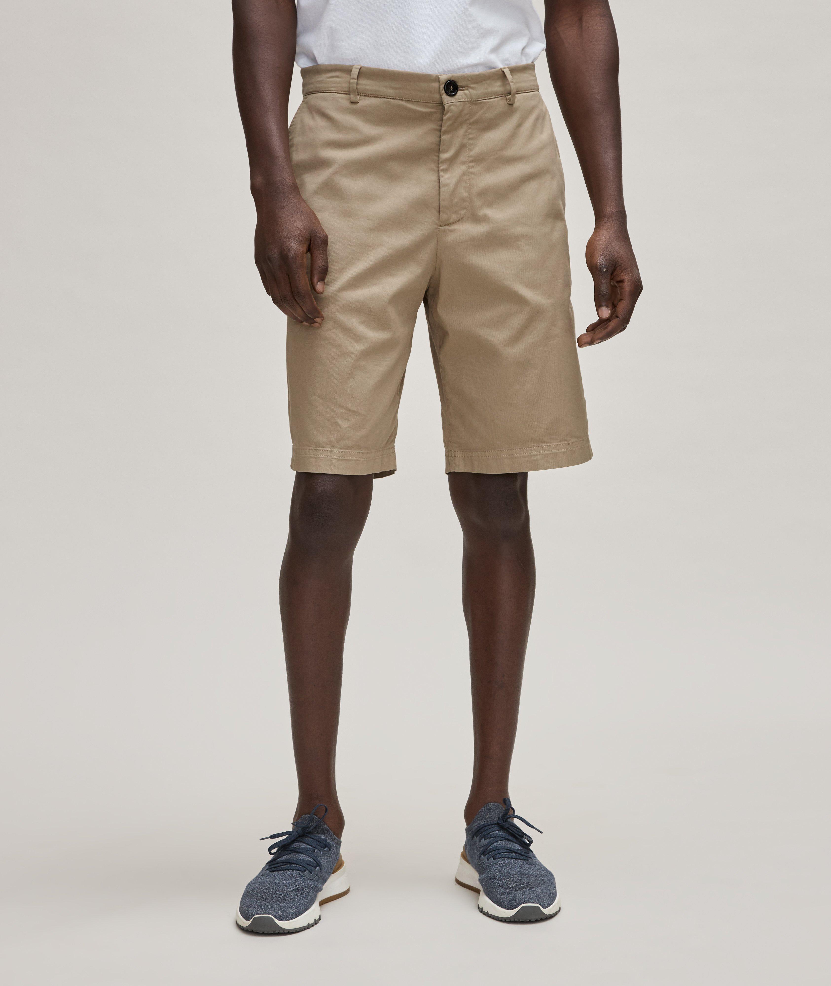 Stretch-Cotton Bermuda Shorts