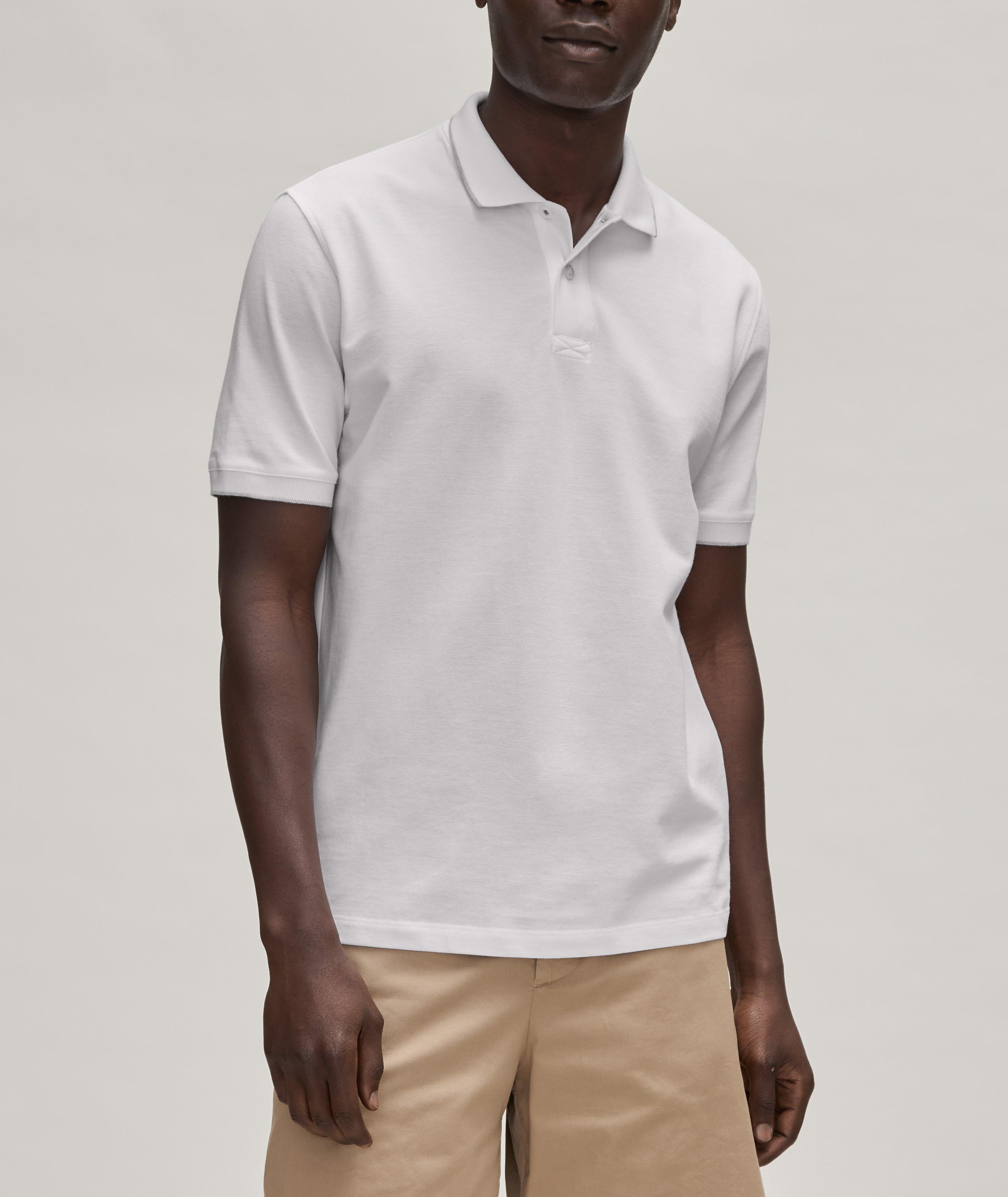 Contrast Tipped Piqué Cotton Polo image 1