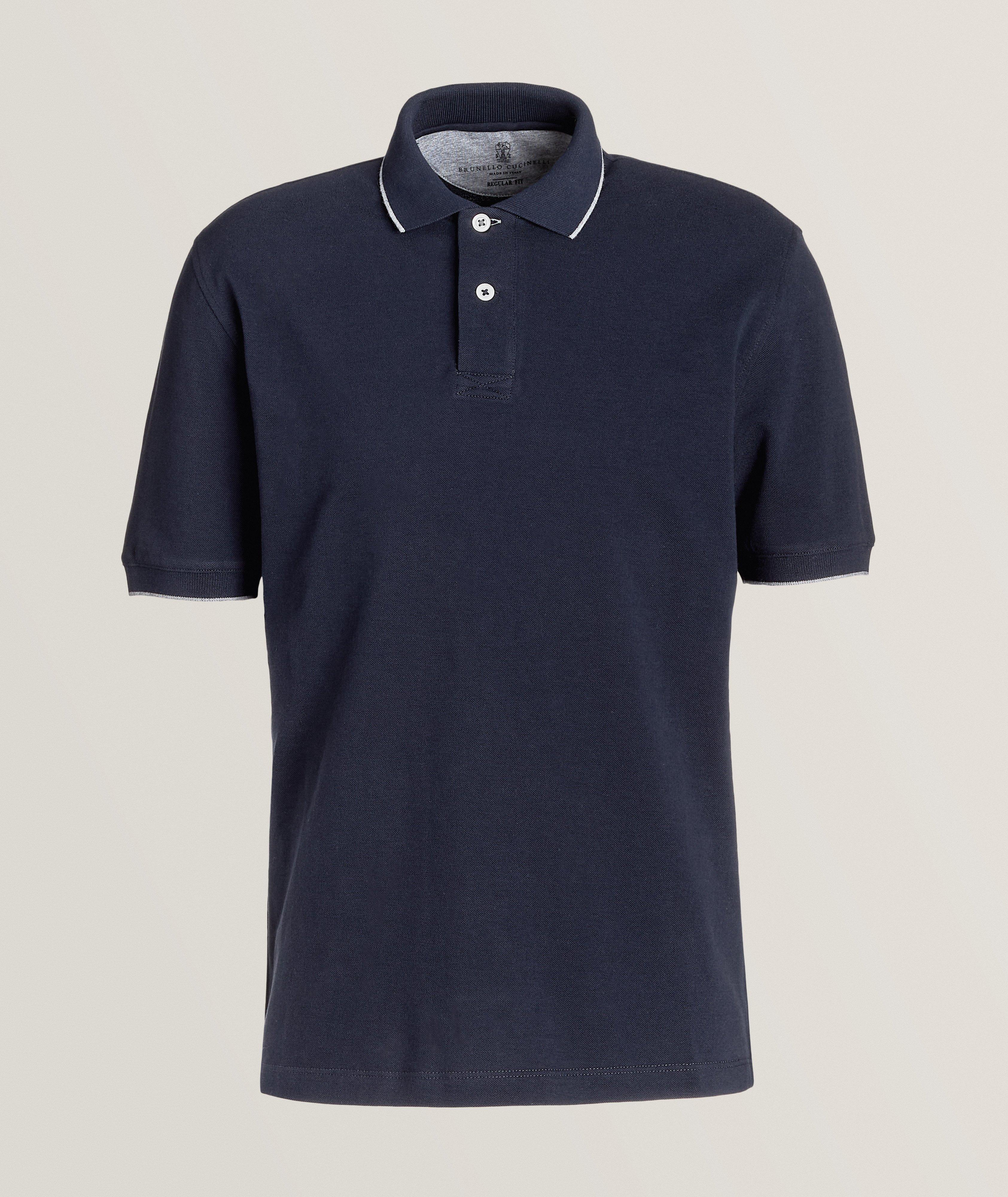 Contrast Tipped Piqué Cotton Polo