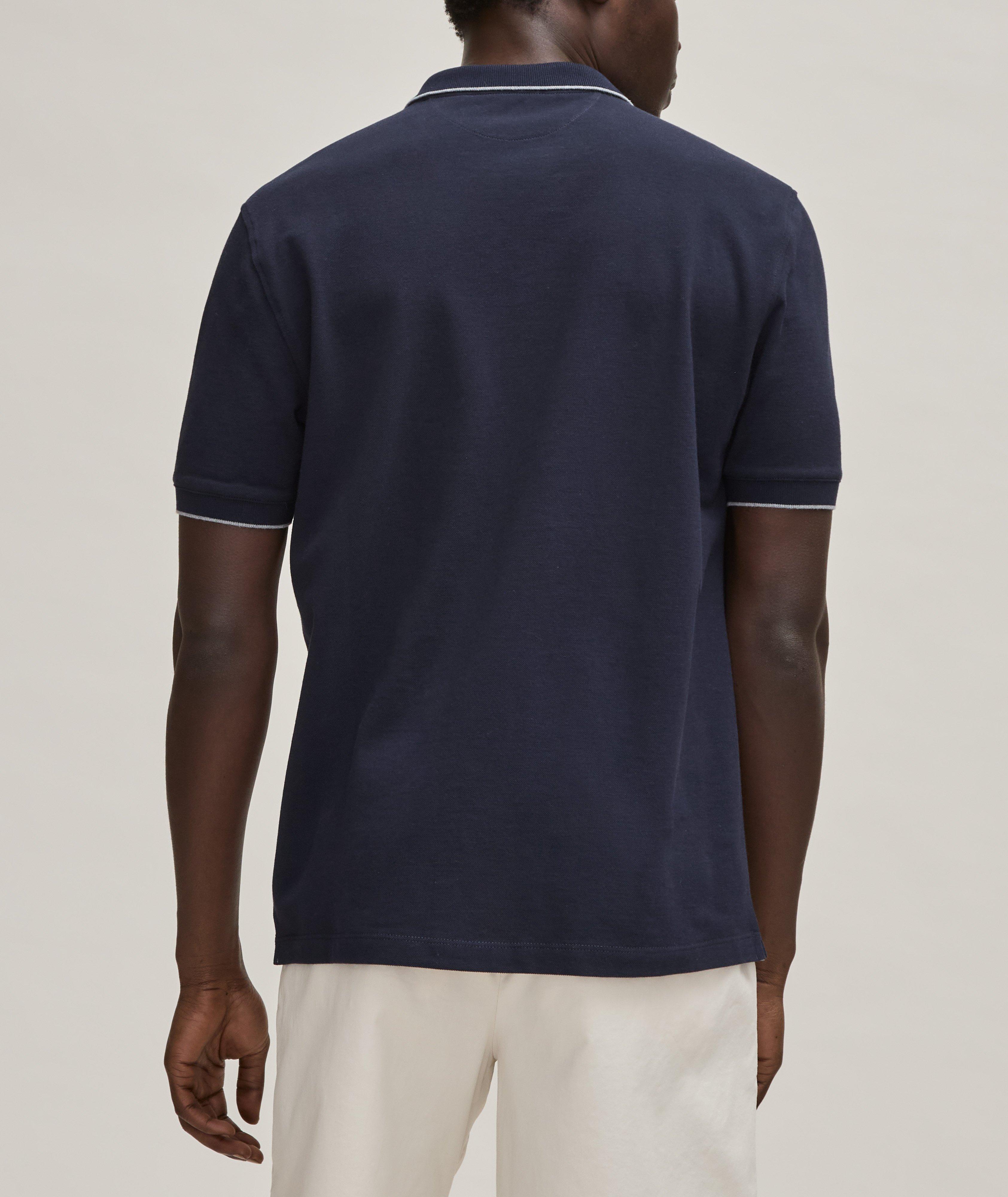 Contrast Tipped Piqué Cotton Polo