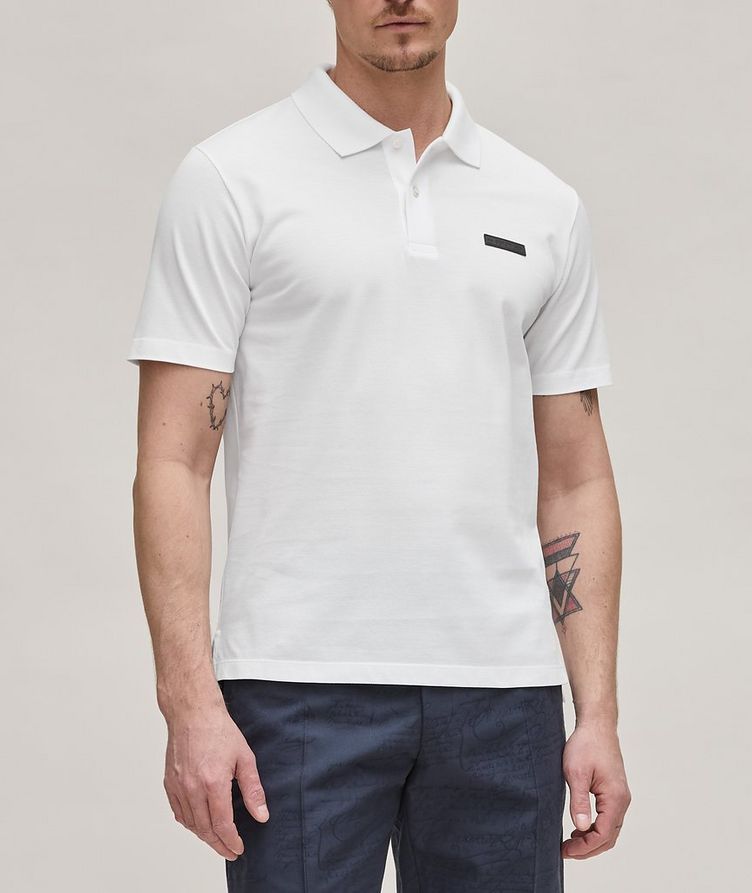 Classic Pique Leather Tab Polo image 1