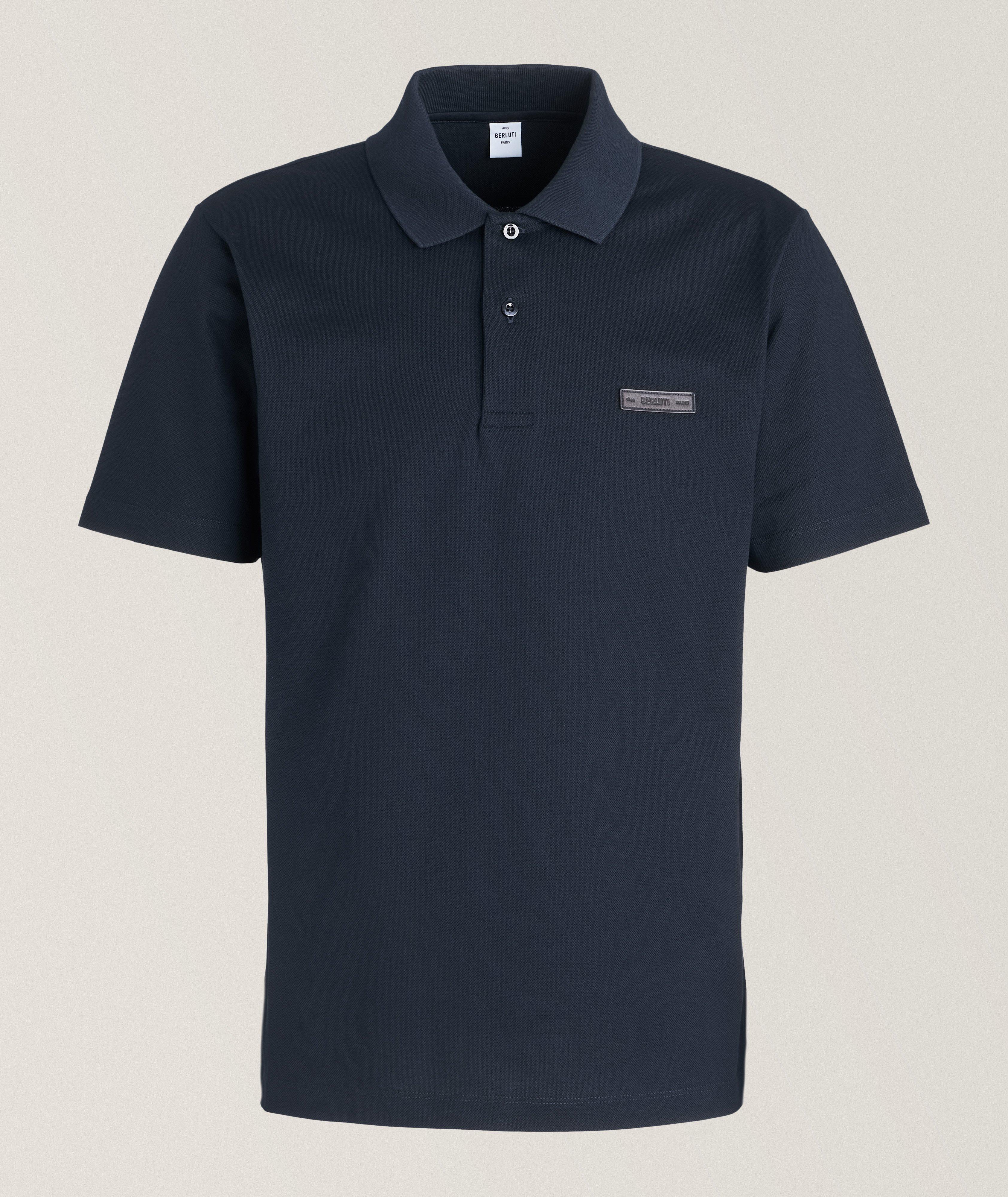 Berluti Polo en piqué de coton avec logo