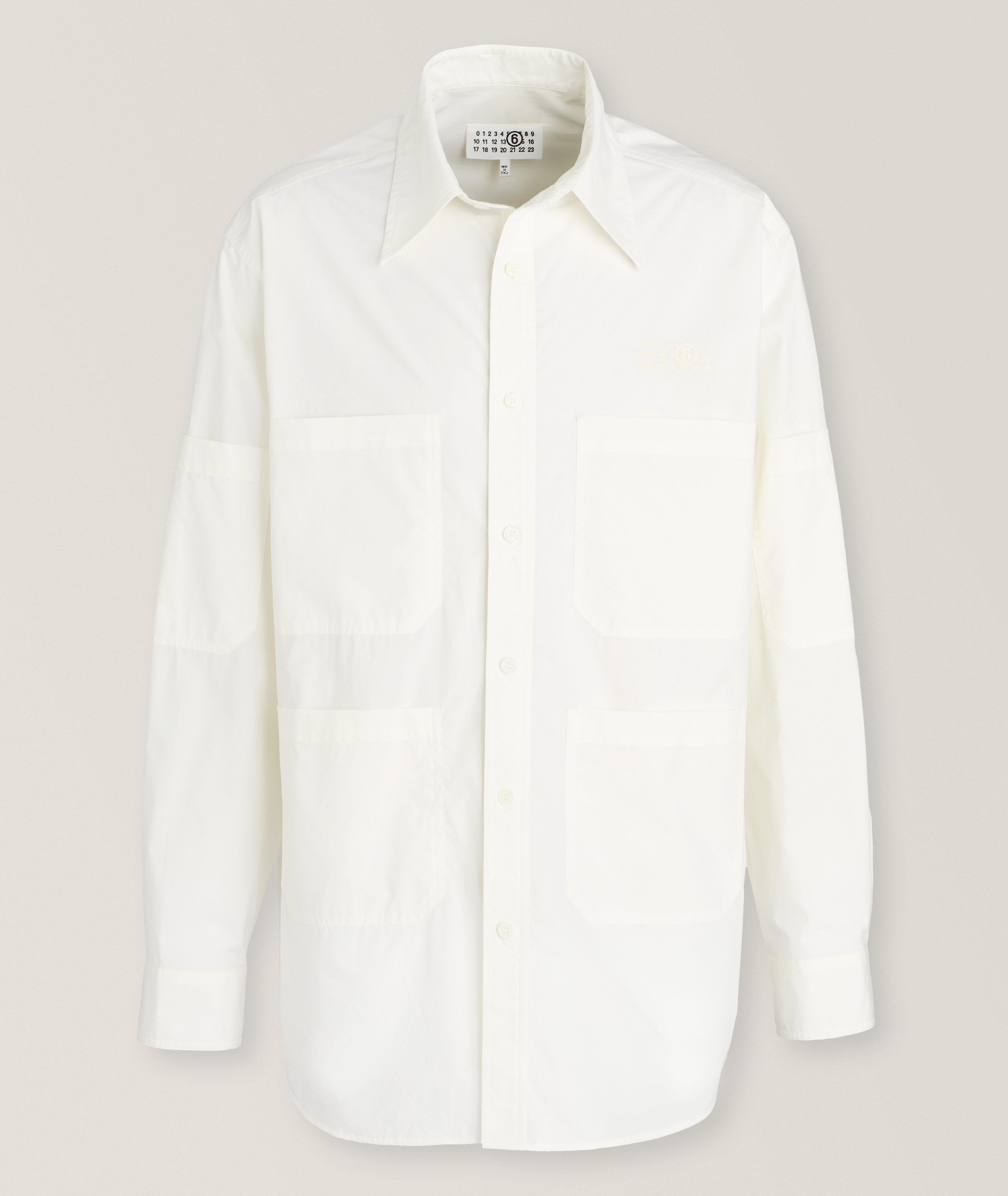 Multi-Pocketed Cotton Sport Shirt