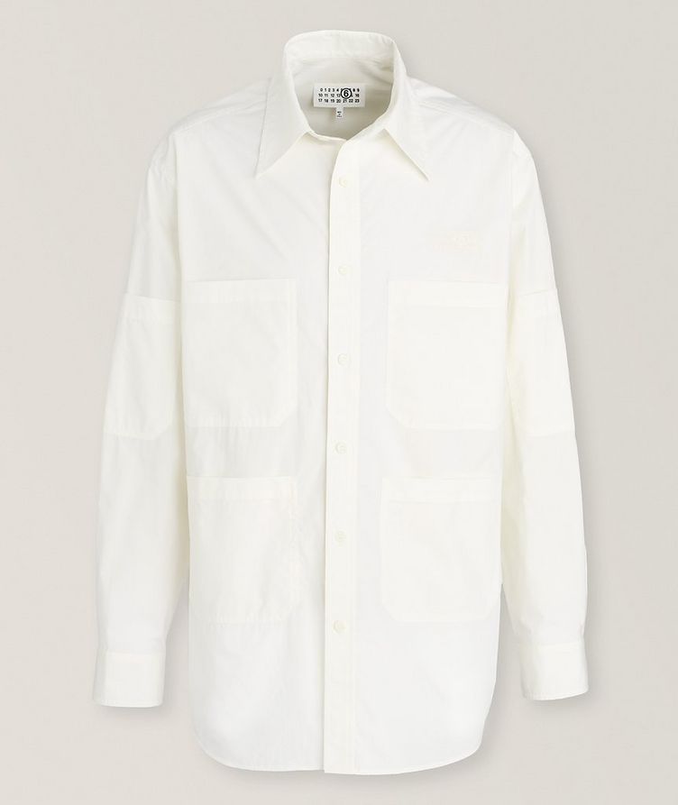 Multi-Pocketed Cotton Sport Shirt  image 0
