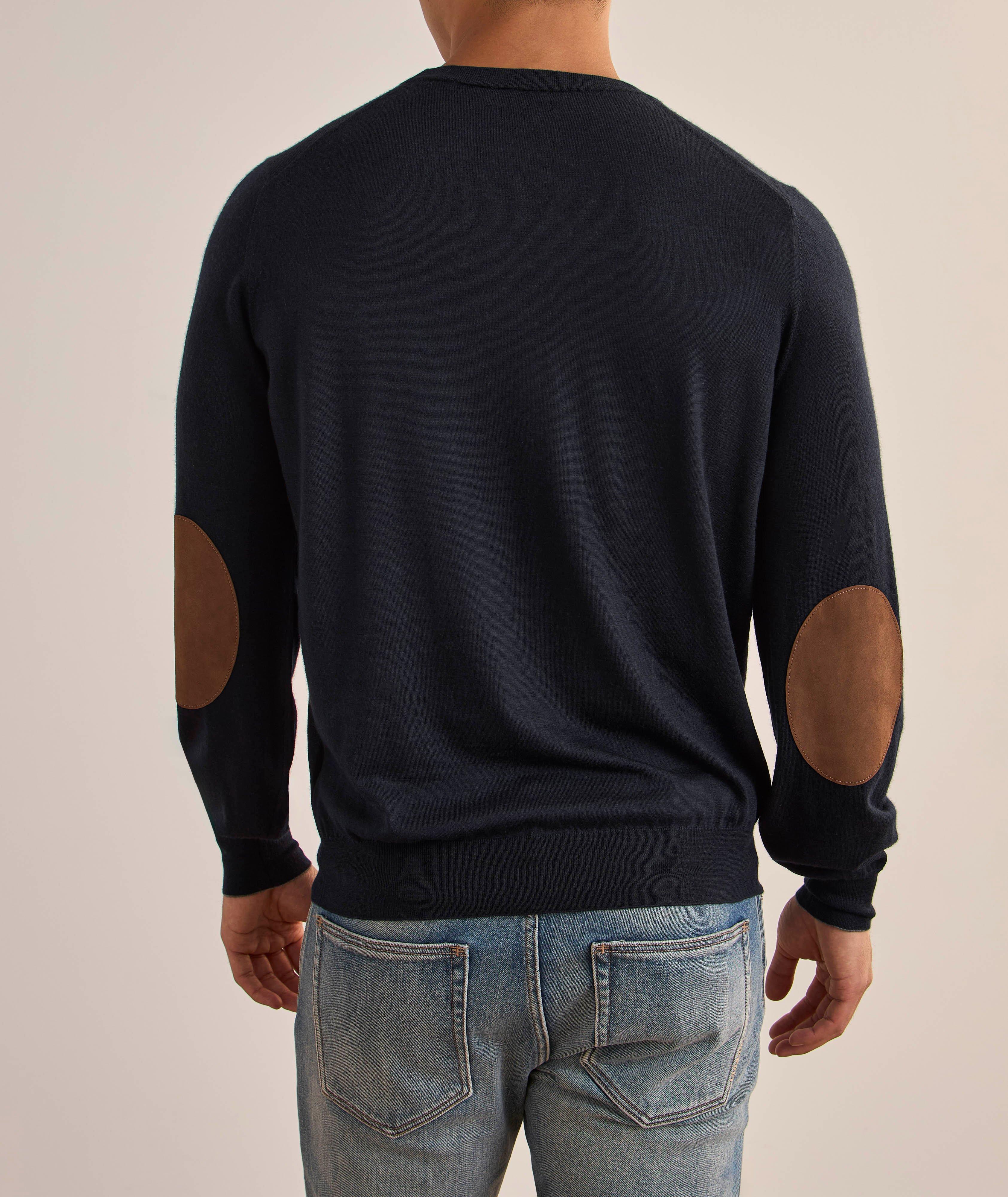 Elbow Patch Wool-Cashmere Sweater image 2