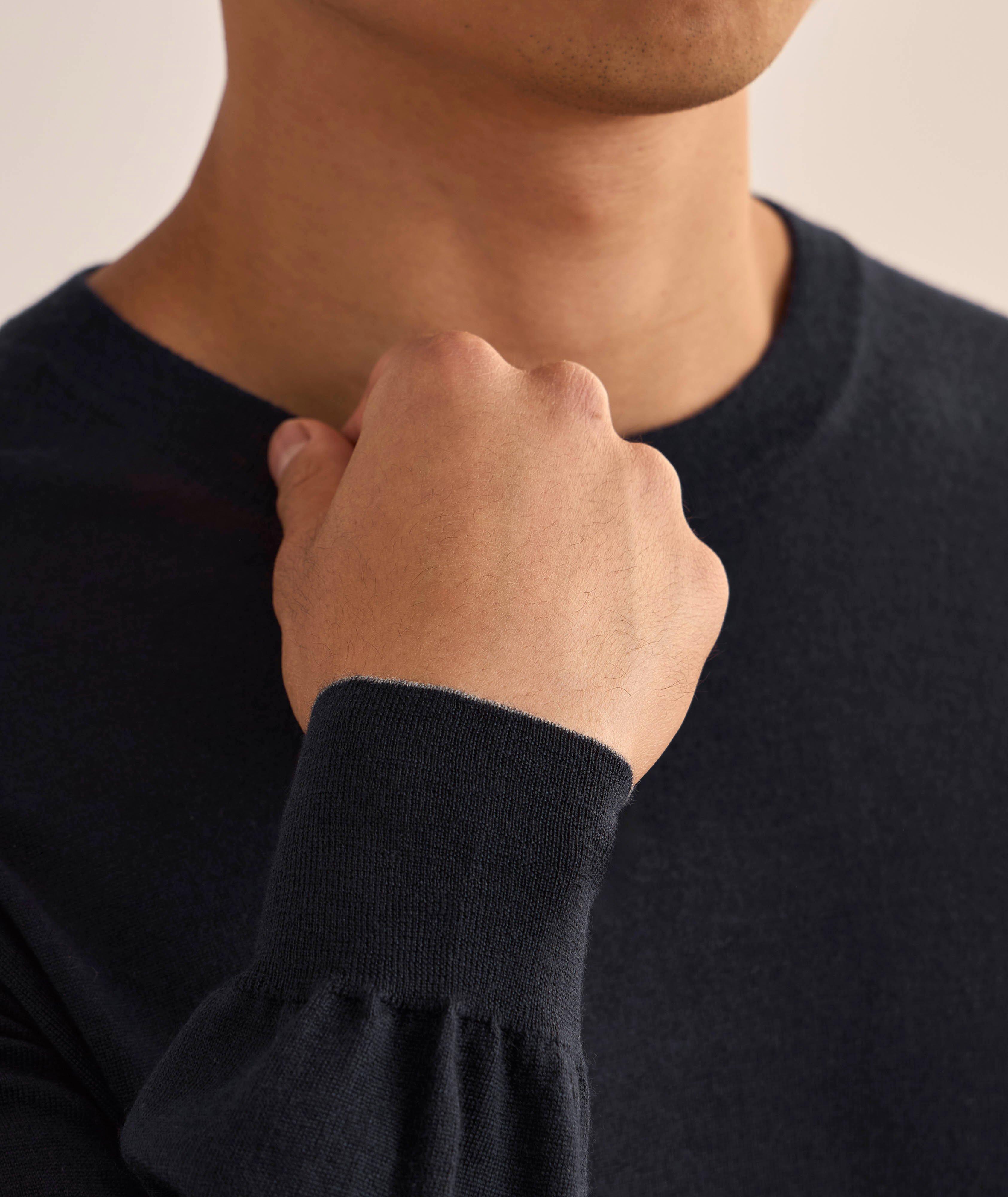 Elbow Patch Wool-Cashmere Sweater image 3