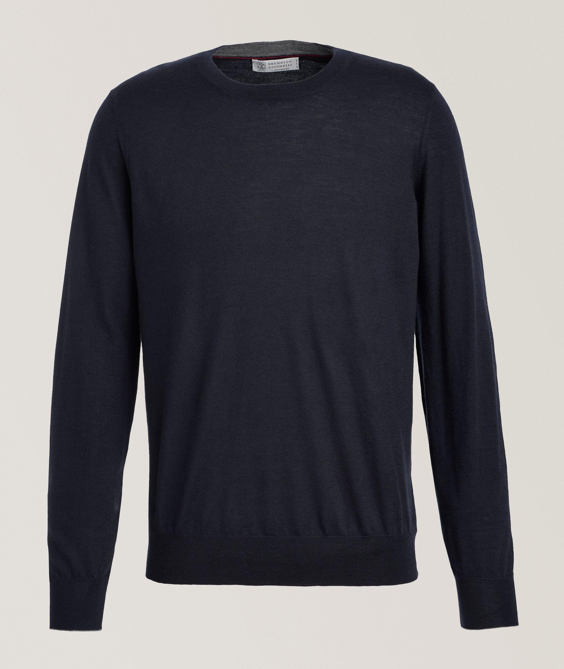 Elbow Patch Wool-Cashmere Sweater image 0