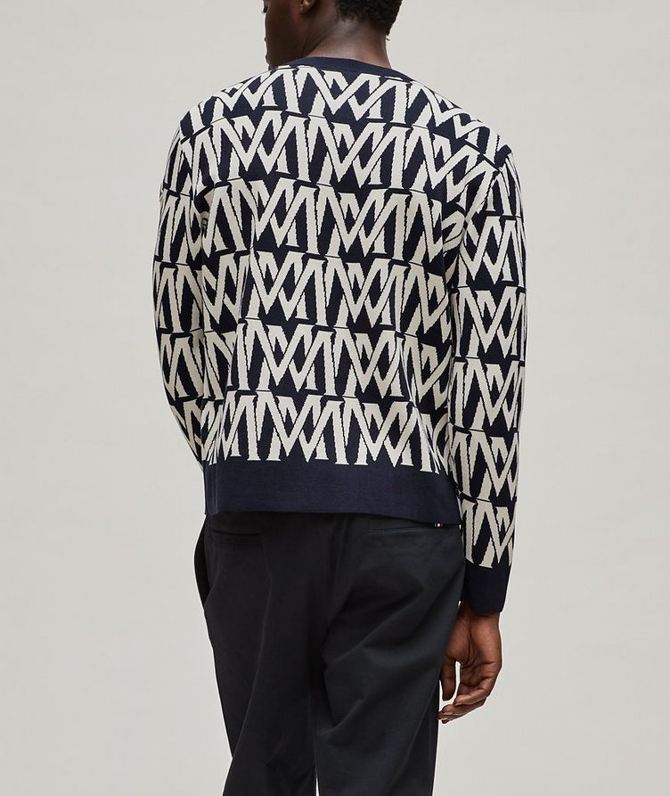 Jacquard Monogram Cotton-Blend Sweater image 2