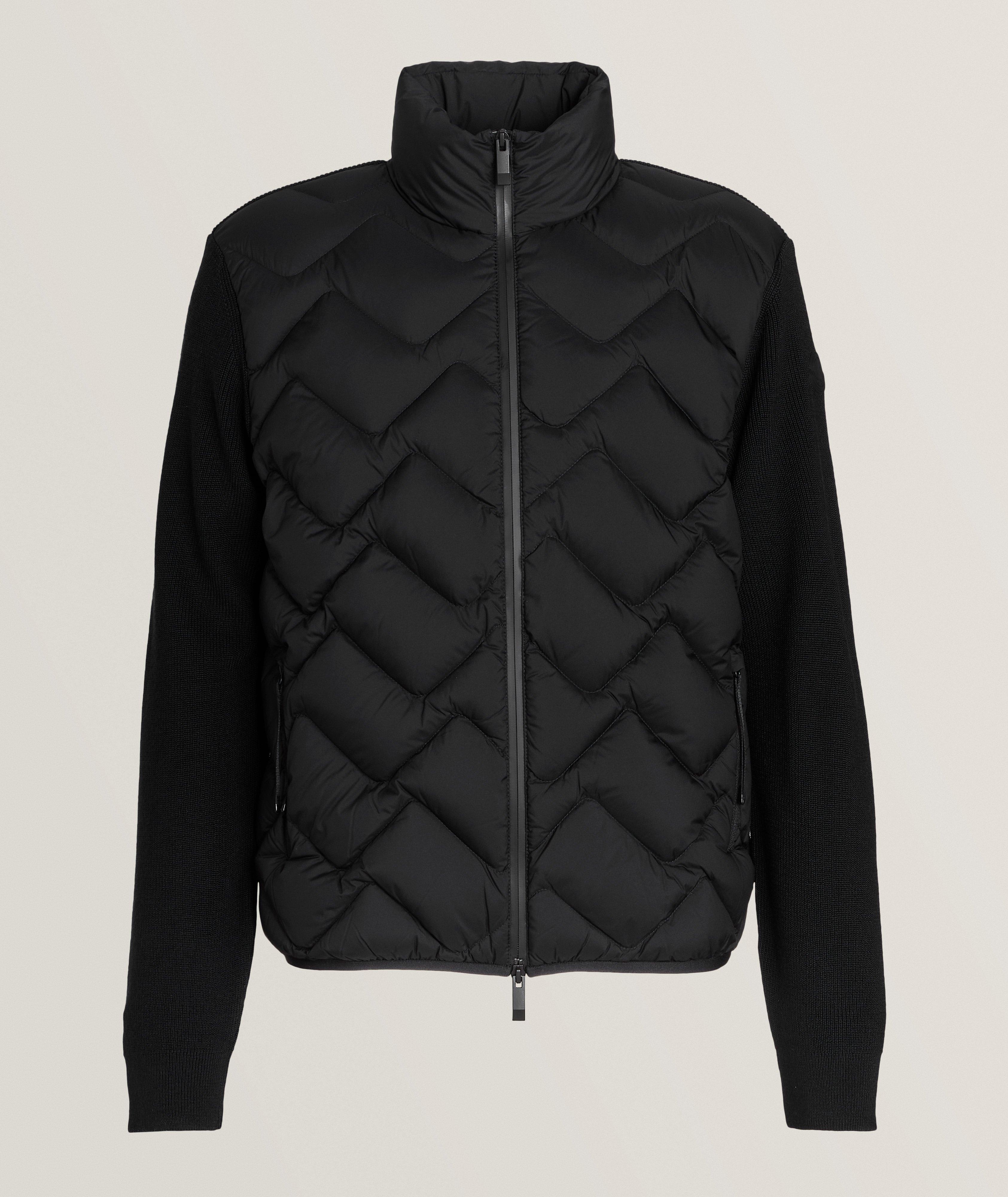 Quilted Mixed Material Down Jacket image 0