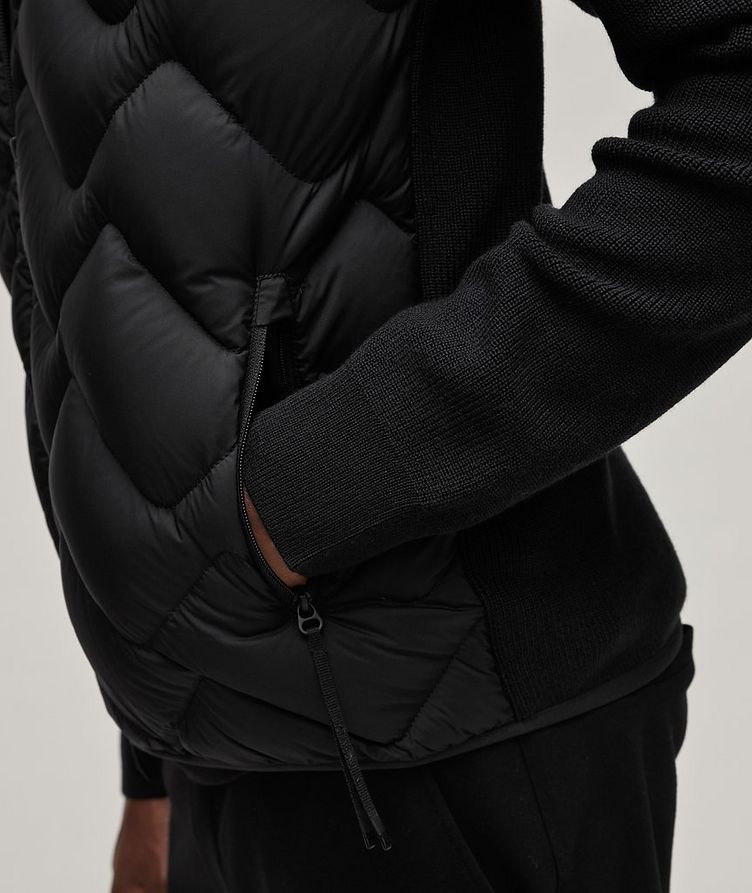 Quilted Mixed Material Down Jacket image 4