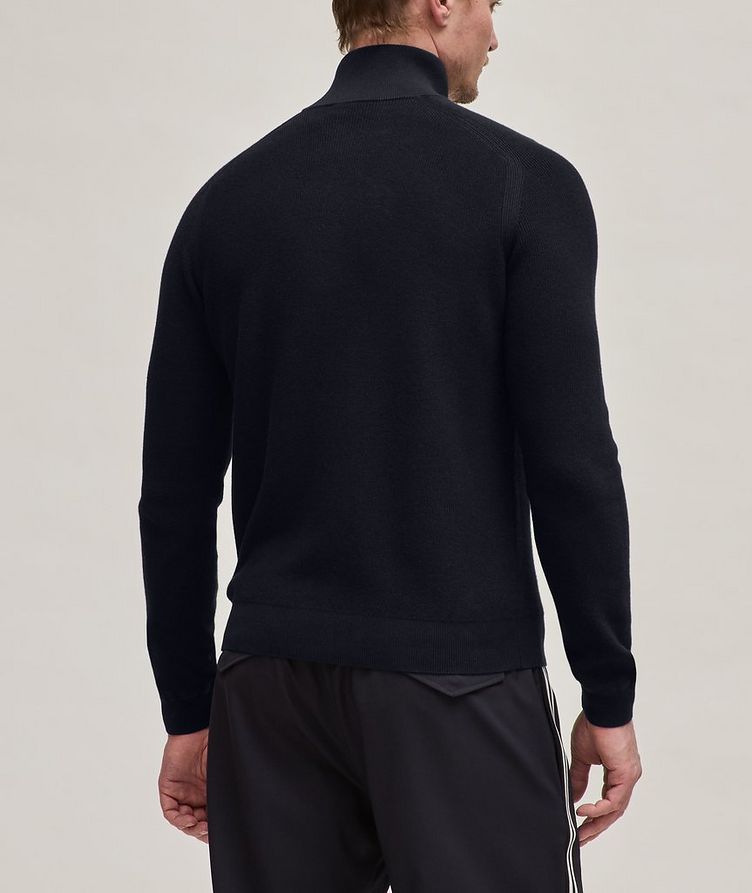 Cotton-Cashmere Quarter-Zip Sweater image 2
