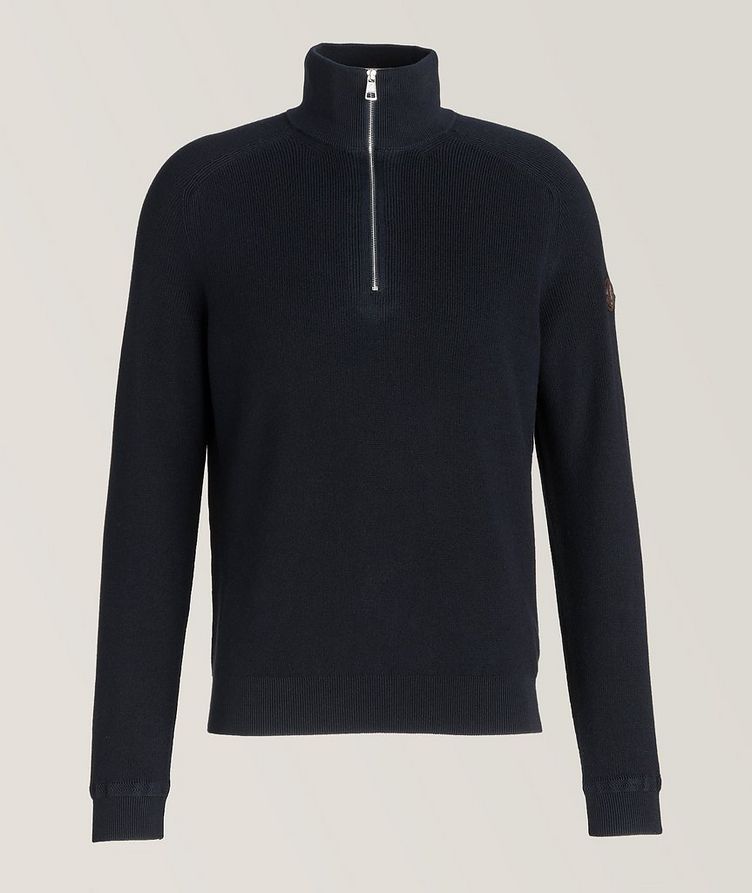 Cotton-Cashmere Quarter-Zip Sweater image 0