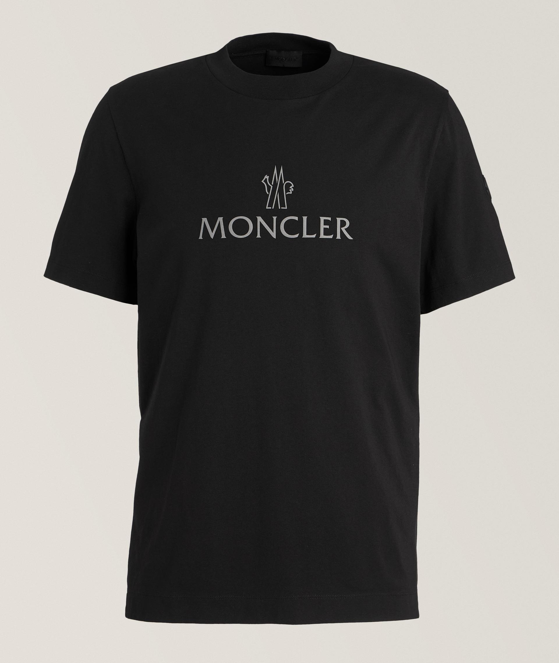 Flocked Logo Cotton T-Shirt image 0