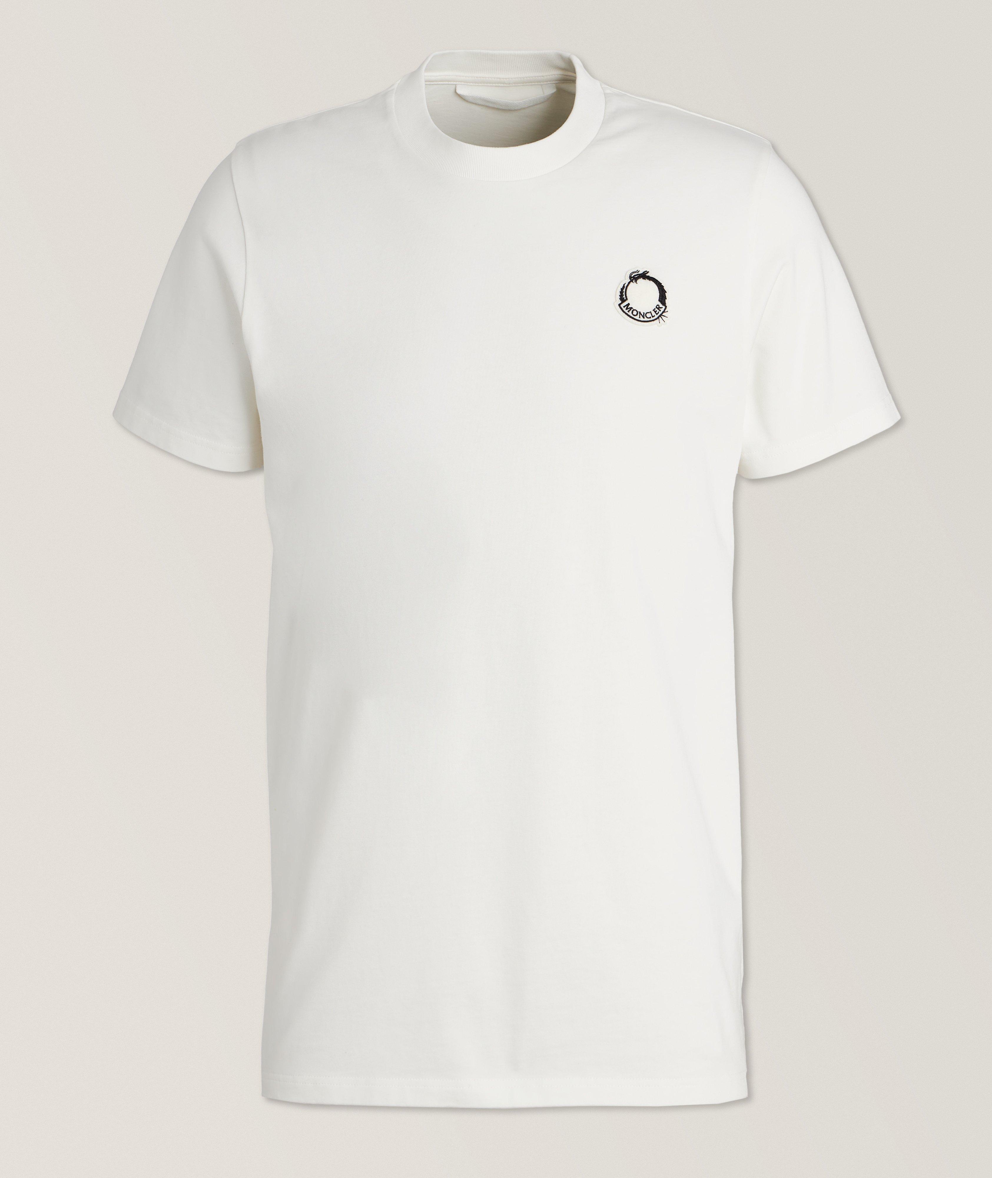 T-shirt en coton avec logo en feutre image 0