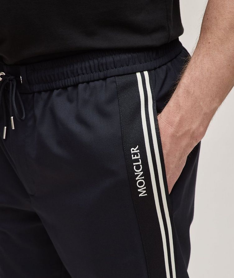 Grenoble Collection Stripe Detail Embroidered Logo Tapered Trousers image 3