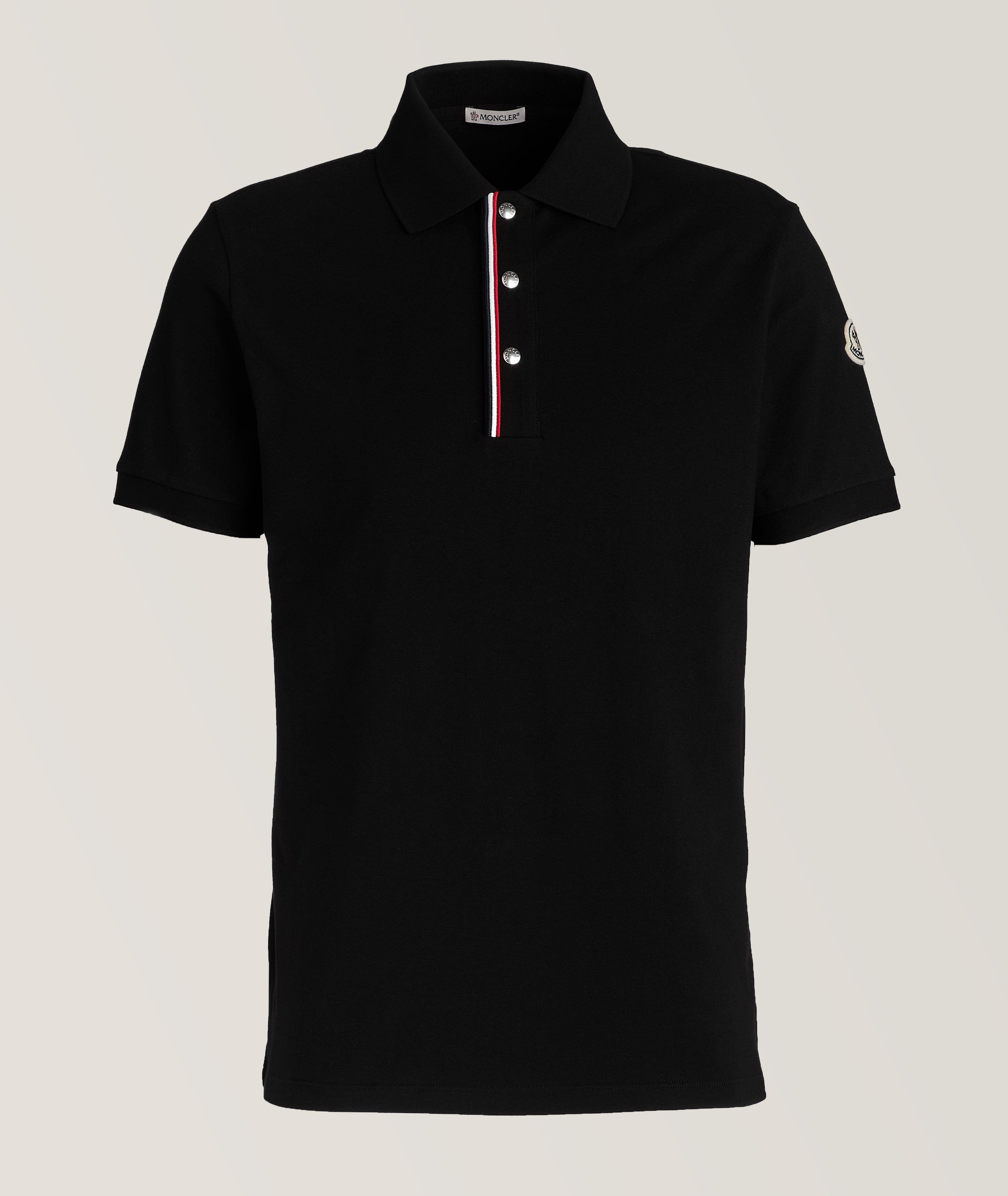 Tri-Colour Striped Stretch-Cotton Polo image 0